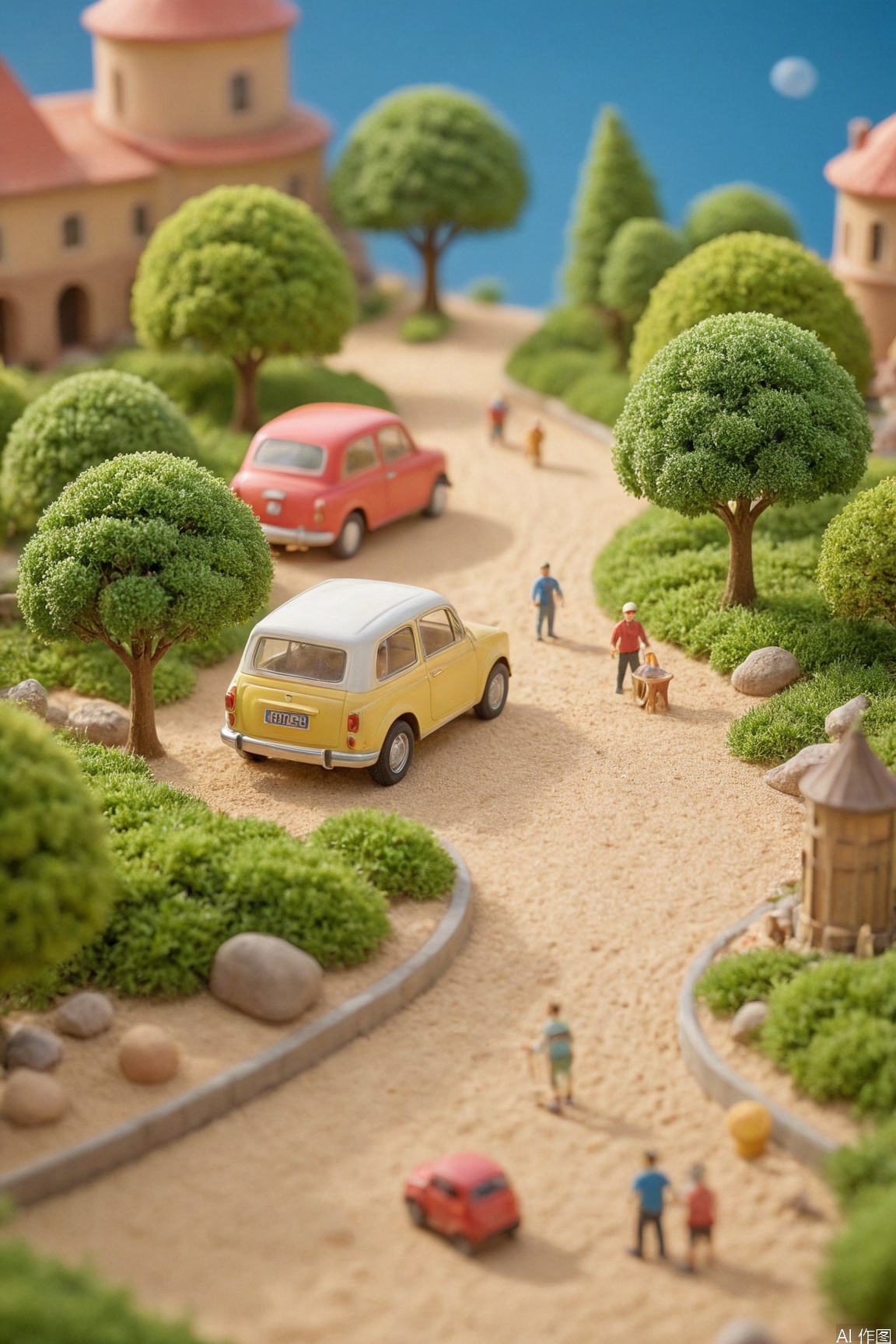 (highly detailed miniature diorama),  (toy city model),  vibrant color palette by 岳说 on Tensor.Art