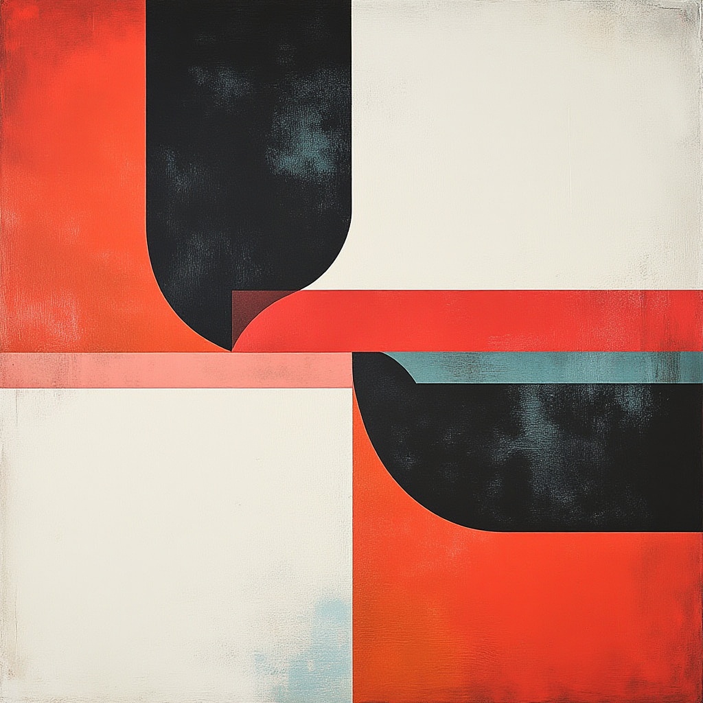 swiss design poster,  abstract geometric shapes,  texture on Tensor.Art