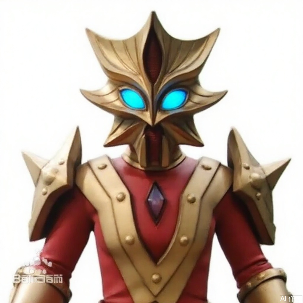 masterpiece, best quality,solo,(white background:1.2),simple background,
looking at viewer,acekiller,armor,spikes,gloves,mask,helmet,boots,gem,alien,tokusatsu,no humans,science fiction,glowing eyes,bodysuit