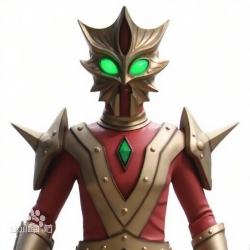 masterpiece, best quality,solo,(white background:1.2),simple background,
looking at viewer,acekiller,armor,spikes,gloves,mask,helmet,boots,gem,alien,tokusatsu,no humans,science fiction,glowing eyes,bodysuit