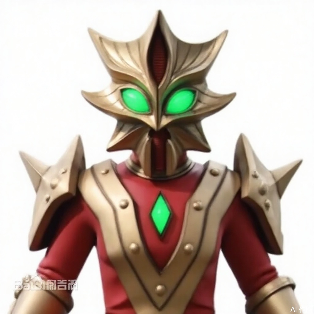masterpiece, best quality,solo,(white background:1.2),simple background,
looking at viewer,acekiller,armor,spikes,gloves,mask,helmet,boots,gem,alien,tokusatsu,no humans,science fiction,glowing eyes,bodysuit