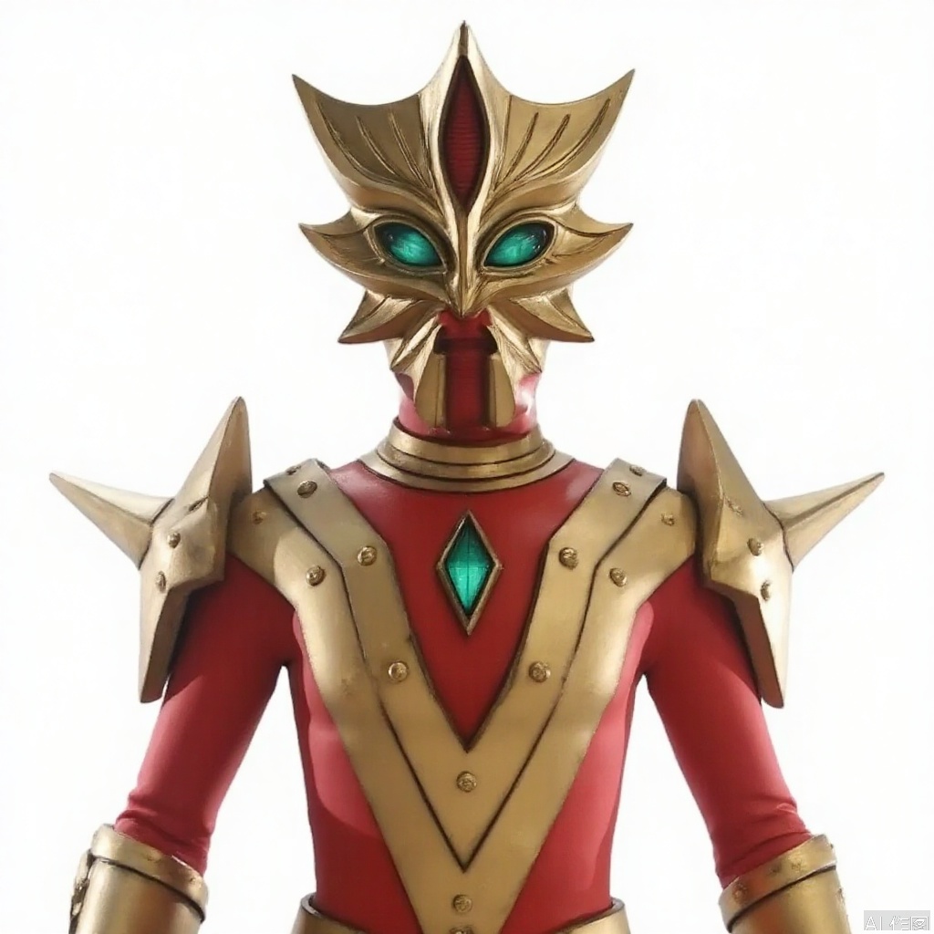 masterpiece, best quality,solo,(white background:1.2),simple background,
looking at viewer,acekiller,armor,spikes,gloves,mask,helmet,boots,gem,alien,tokusatsu,no humans,science fiction,glowing eyes,bodysuit