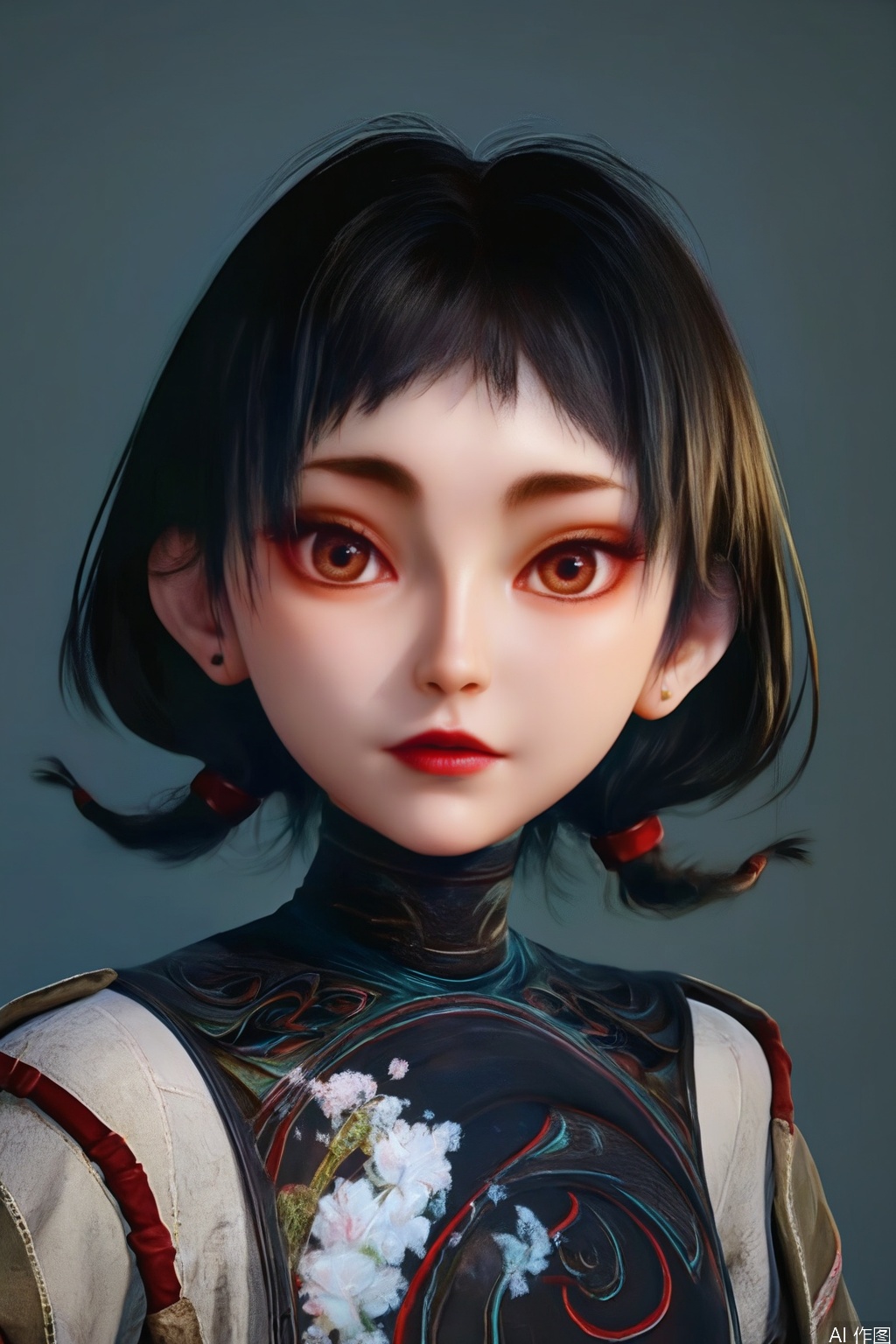 score_9, score_8_up, score_7_up,highly detailed digital,CG,realistic,
1girl, solo, brown eyes, black hair, short_hair,