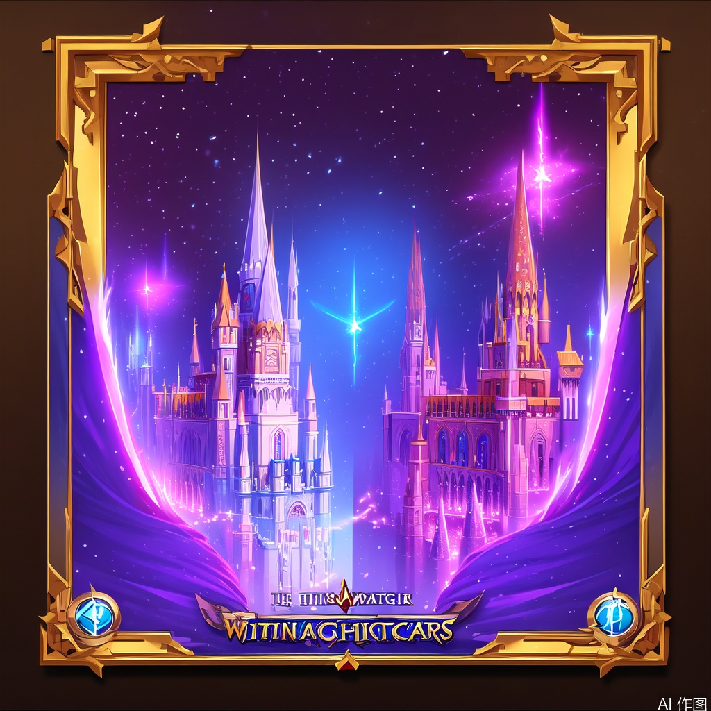 A movie poster for Witches and Wizards, showcasing blocky wizards with furry hair and square lightning scars, holding pixelated wands emitting square particles. In the background, the cubic Hogwarts castle stands prominently under a Minecraft-inspired logo. The film title appears in magical purple text, framed by vibrant colors and pixel art details. The composition uses a wide-angle shot to emphasize the iconic castle, with wizards centered in action poses. Keywords: wizards, pixelated wand, cubic castle, Minecraft style, purple text, magical particles, blocky design.
