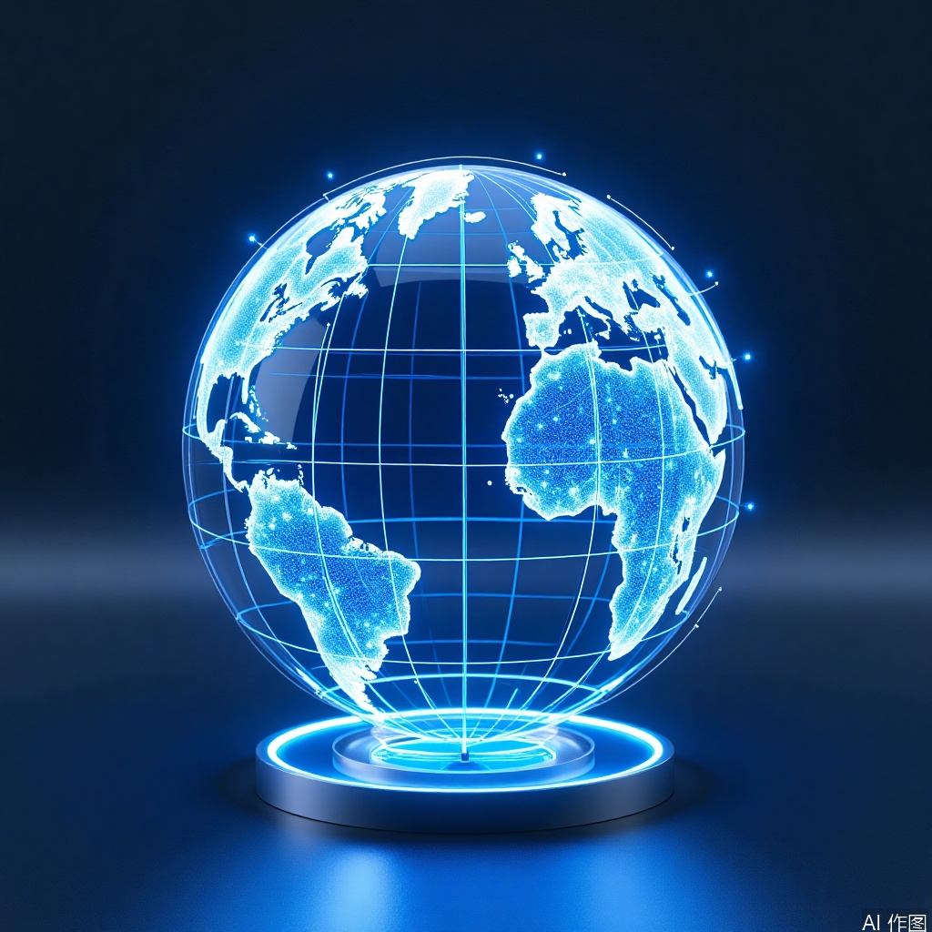 3D icon,technological sense,globe