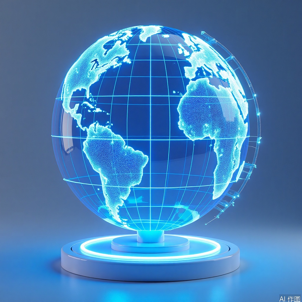 3D icon,technological sense,globe