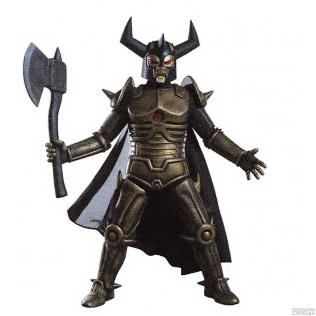 masterpiece, best quality,solo,(white background:1.2),simple background,
looking at viewer,axe,monster,breastplate,shoulder armor,gauntlets,cover,mask,helmet,full armor,weapon,spikes,armor,gloves,horns,horned helmet