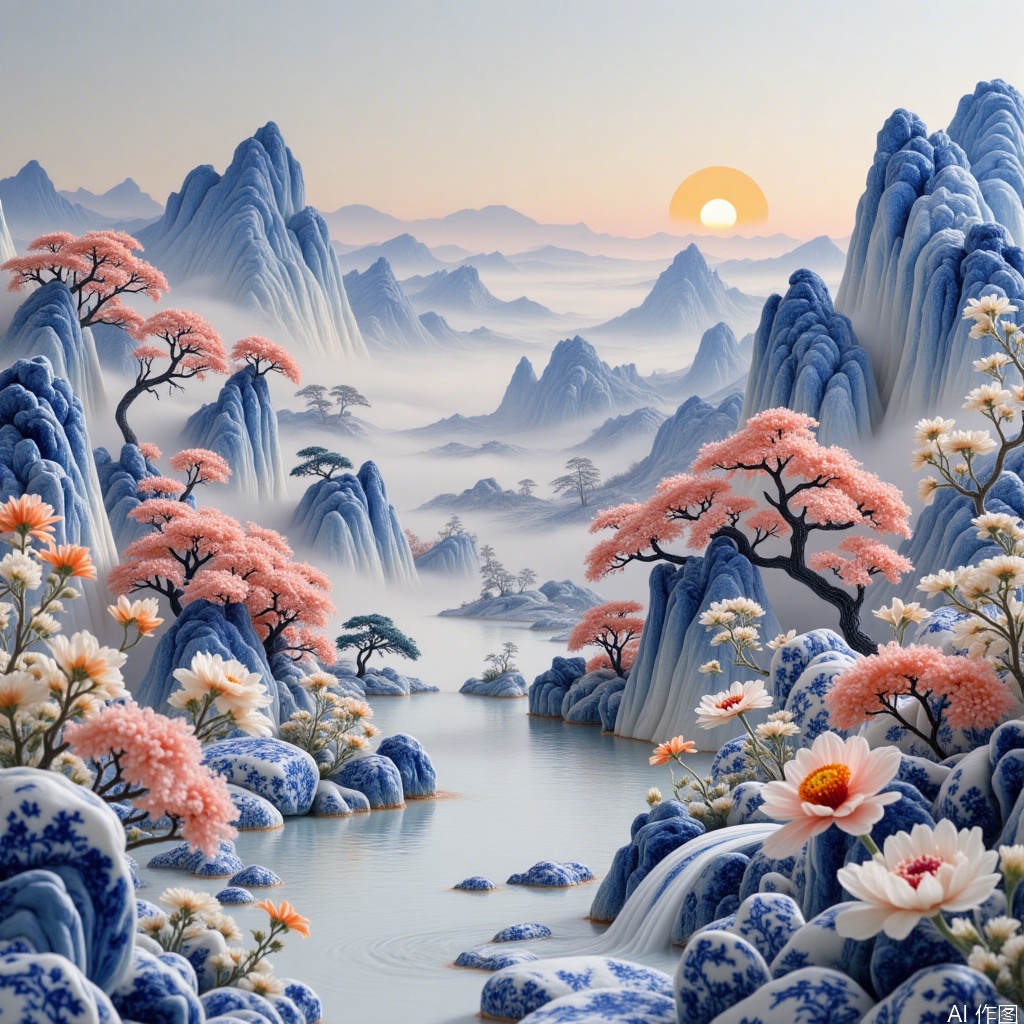 ,flowers,Model after the ancients,scenery,