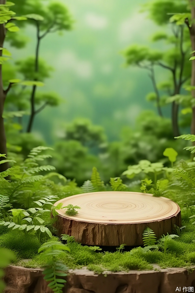 An natural green stand