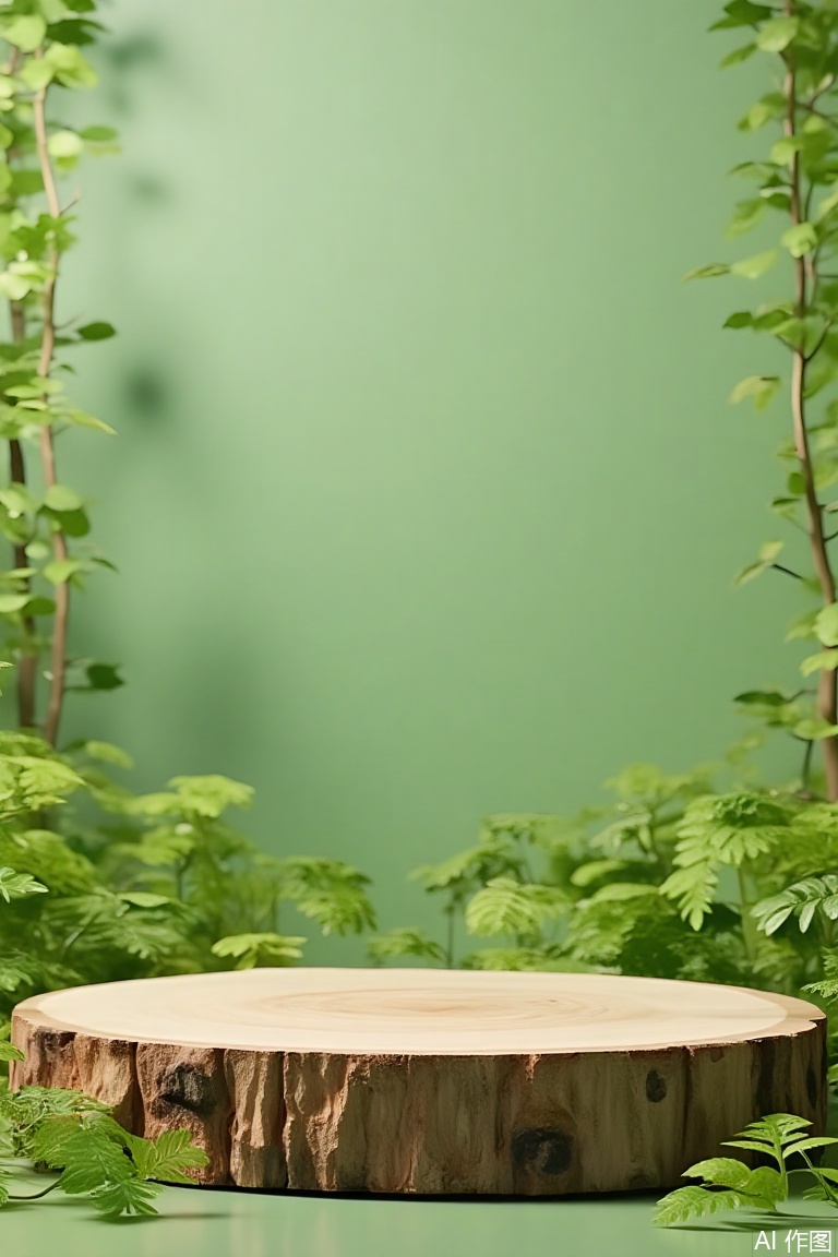 An natural green stand