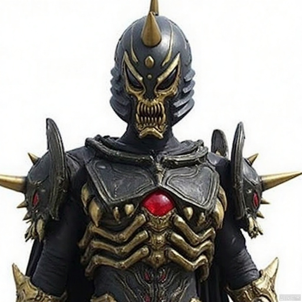 masterpiece, best quality,solo,(white background:1.2),simple background,
looking at viewer,axe,monster,breastplate,shoulder armor,gauntlets,cover,mask,helmet,full armor,weapon,spikes,armor,gloves,horns,gold armor,horned helmet