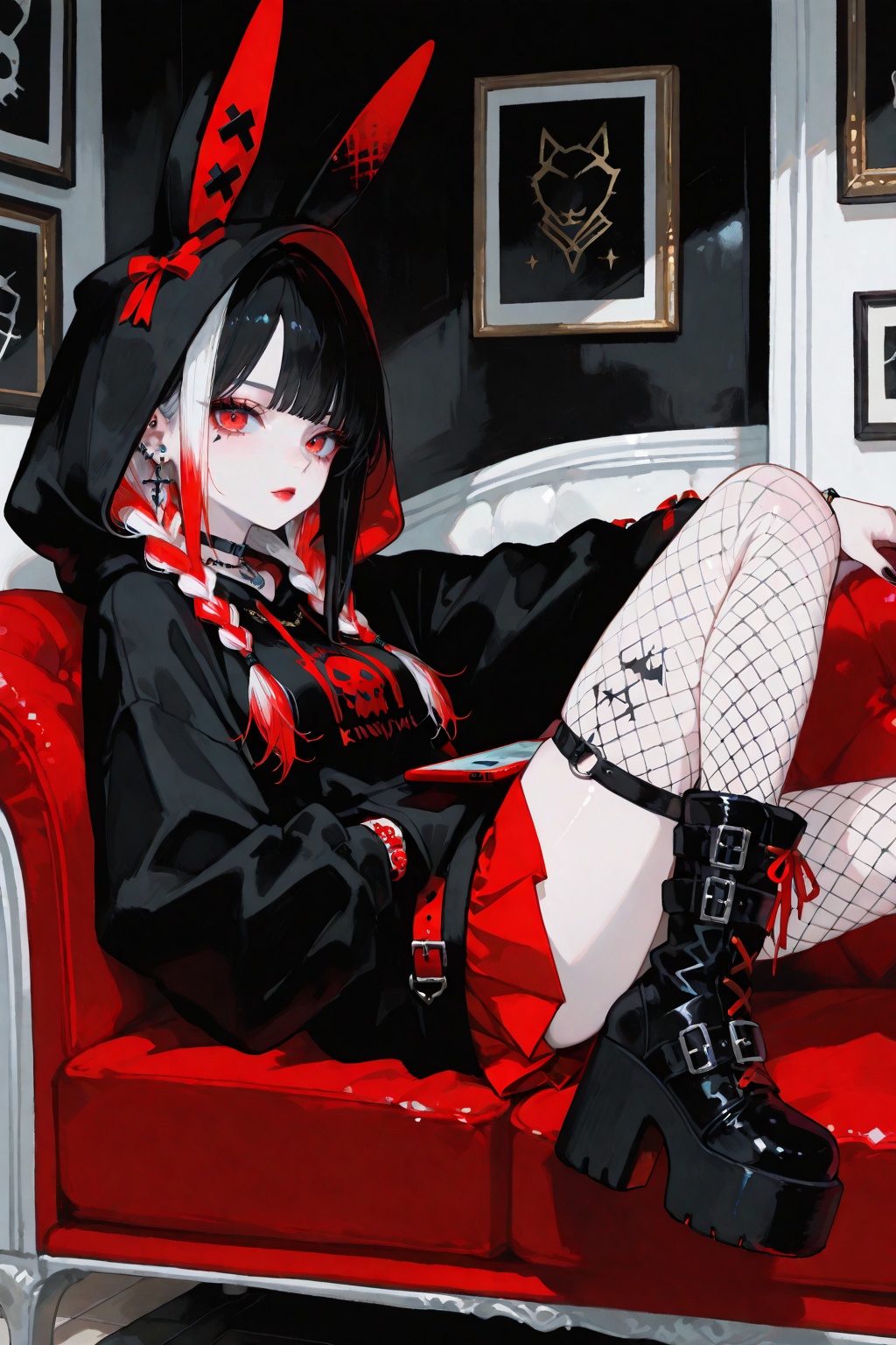 1 girl,  solo,  long hair on Tensor.Art