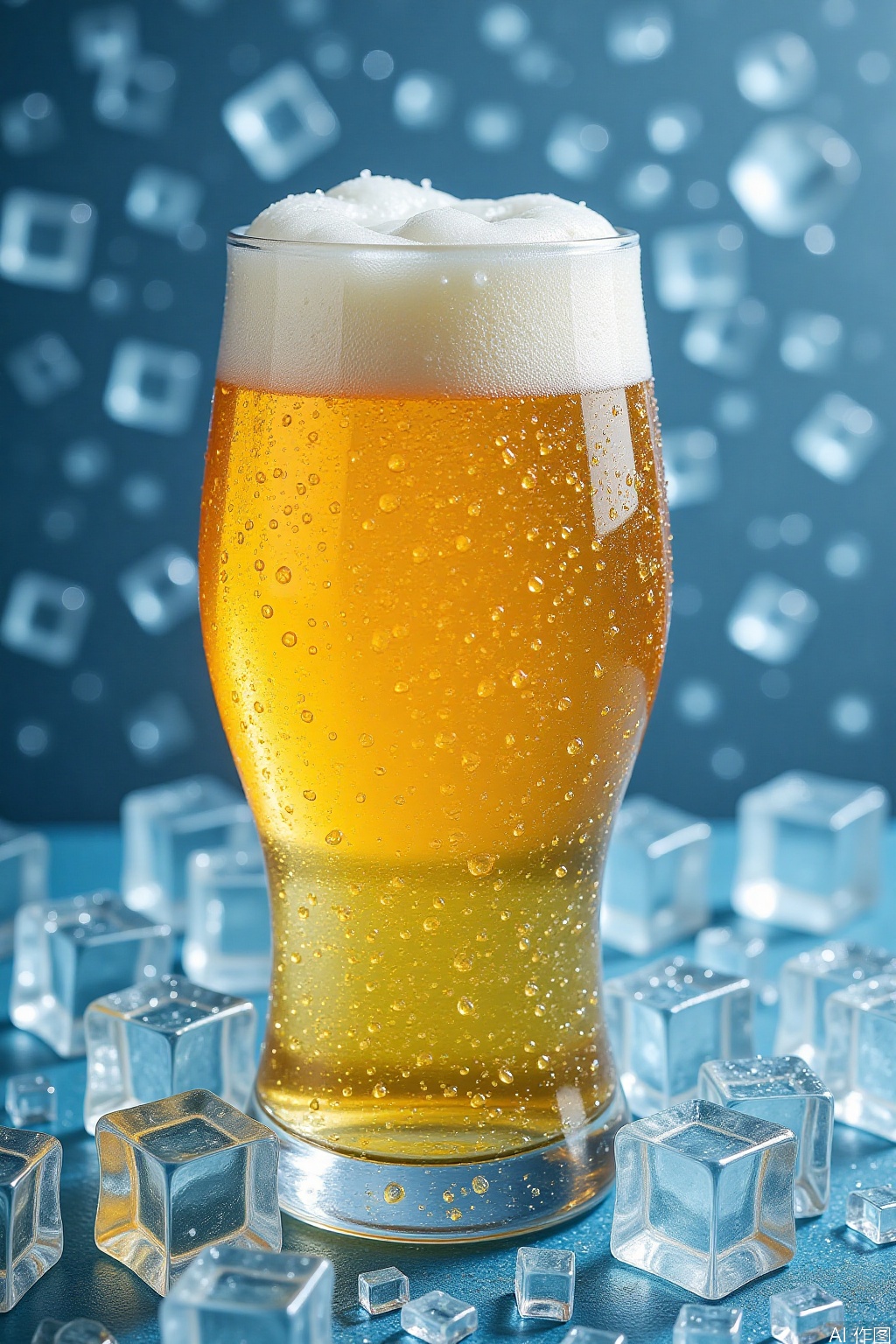 A glass of beer