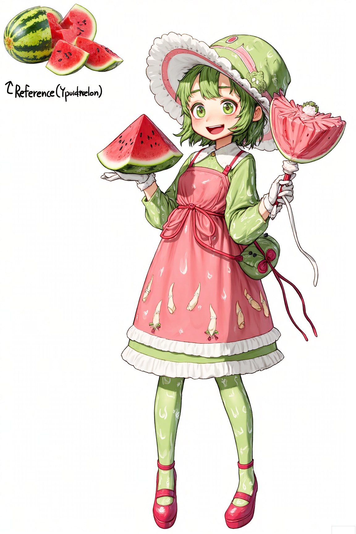 dcpzst, a watermelon-style two-dimensional character image