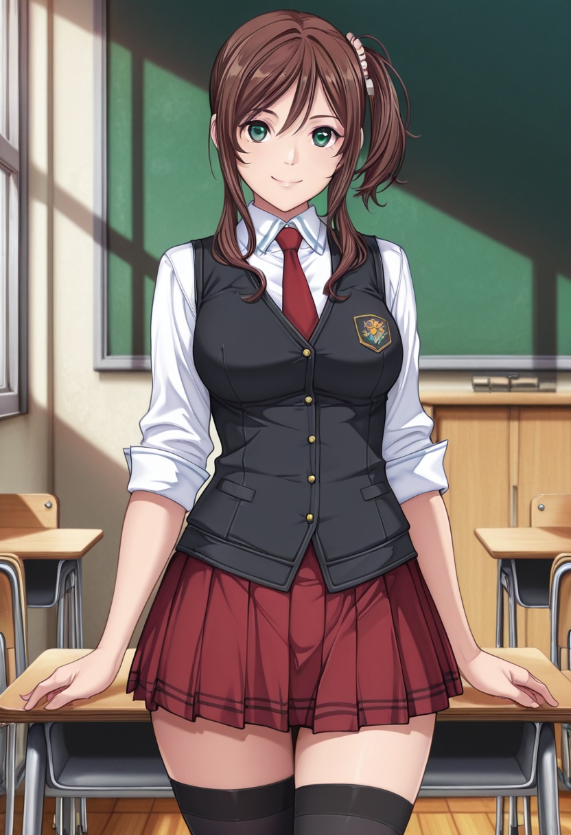 1girl,  kurumi,  brown hair on Tensor.Art