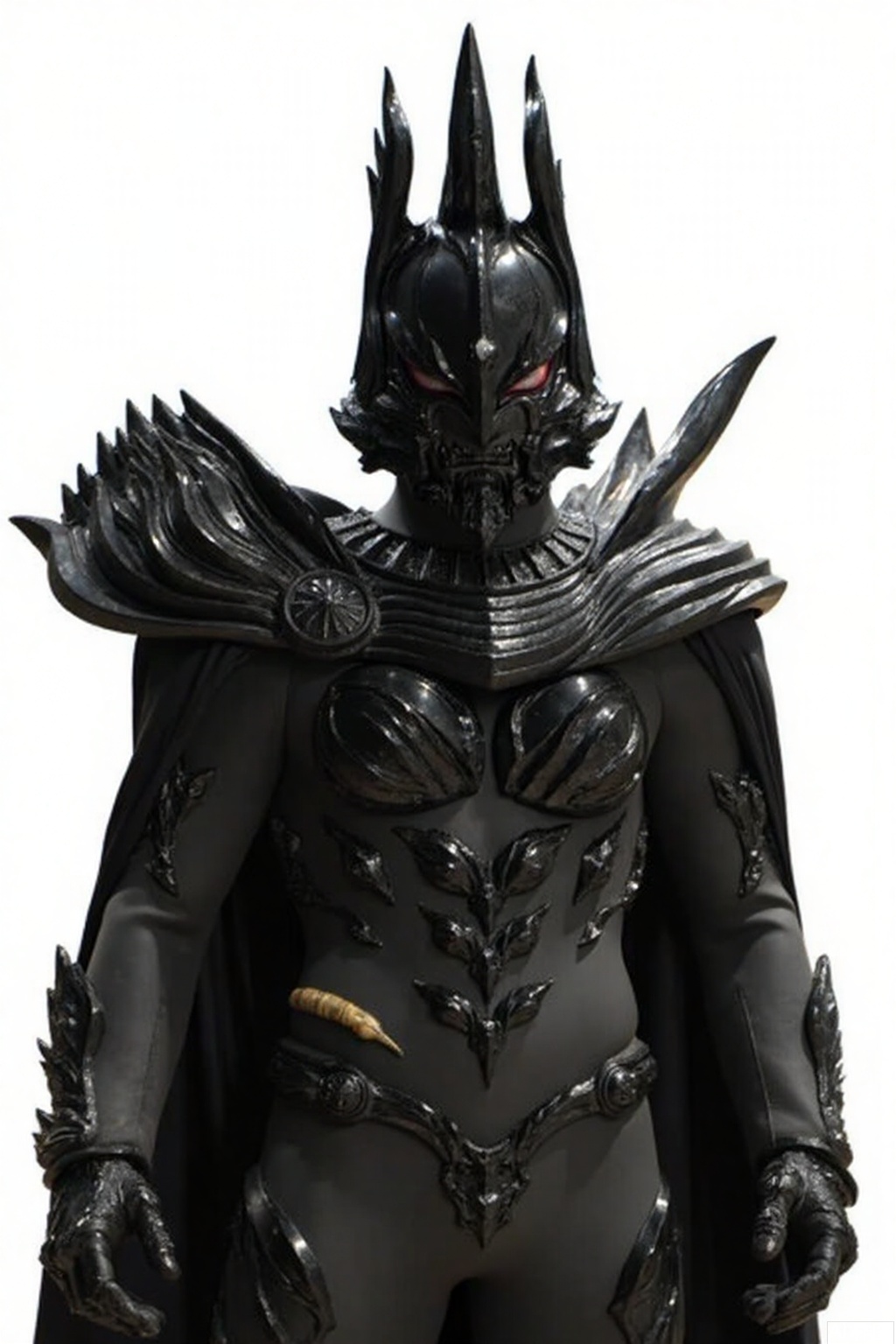 masterpiece, best quality,solo,(white background:1.2),simple background,
looking at viewer,breastplate,shoulder armor,gauntlets,cover,mask,helmet,full armor,weapon,spikes,armor,gloves,horns