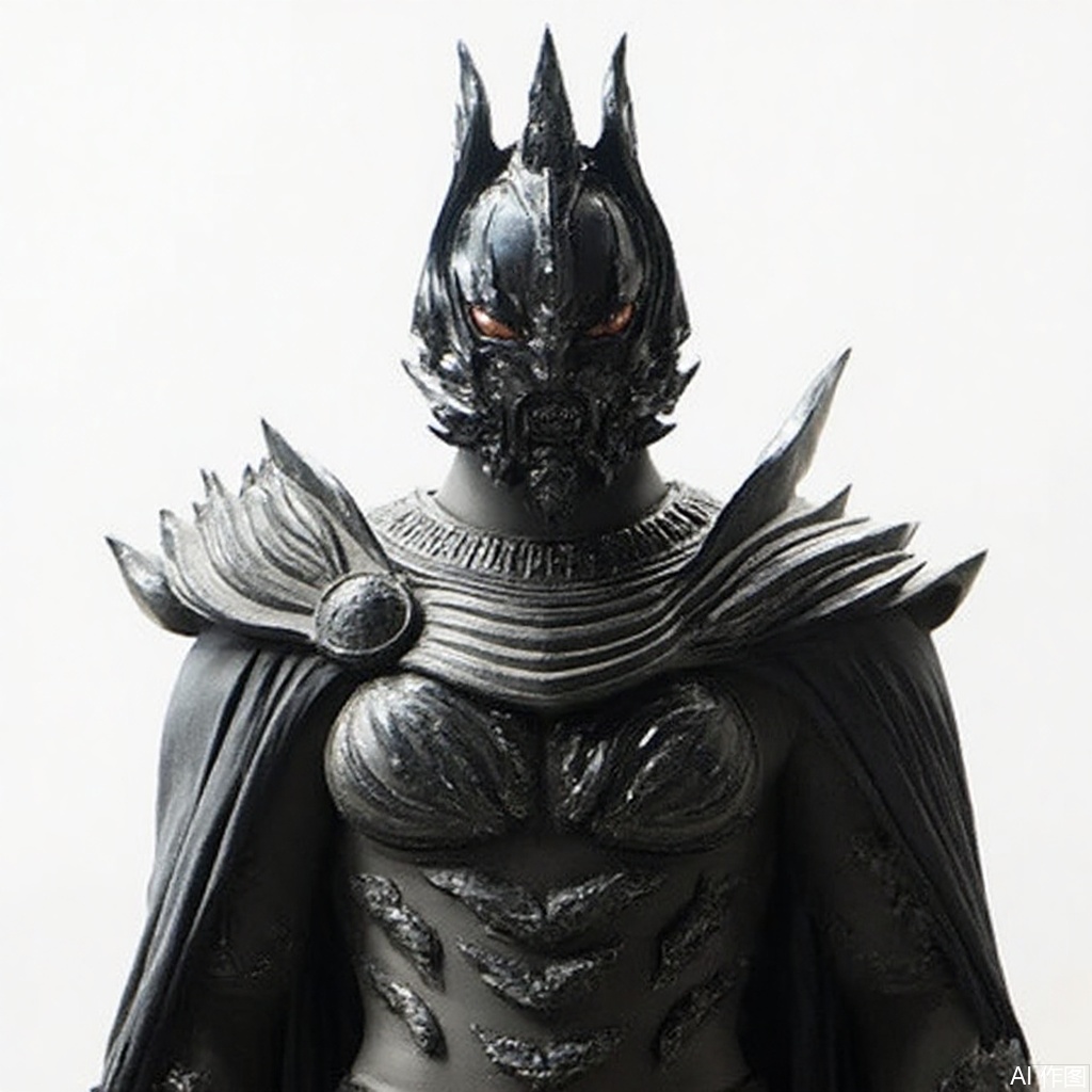 masterpiece, best quality,solo,(white background:1.2),simple background,
looking at viewer,breastplate,shoulder armor,gauntlets,cover,mask,helmet,full armor,weapon,spikes,armor,gloves,horns