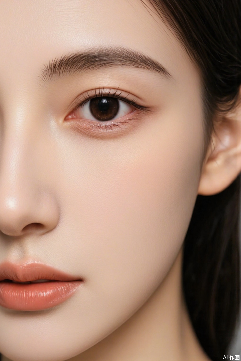 Ultra photoreal, Insane Details,32K,Realistic,
1 girl's face closeup, portrait photo, f16 aperture shot, Skin details