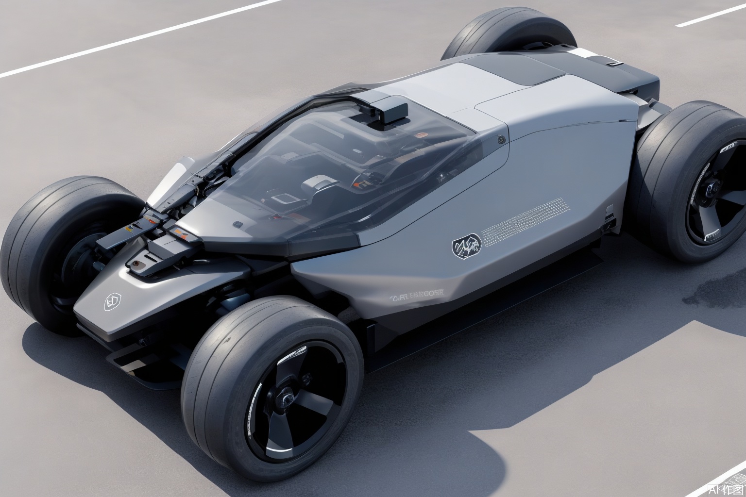 outdoors, no humans, ground vehicle, motor vehicle, car, road, vehicle focus, wheel,Realistic, 4k rendering, futuristic, sci-fi., Motorbike, Product Design Sketch,side view, product render, Motorbike Design, product design,product render,cardesign,Product design, A conceptual robot,sketch, noting,Concept Car Design