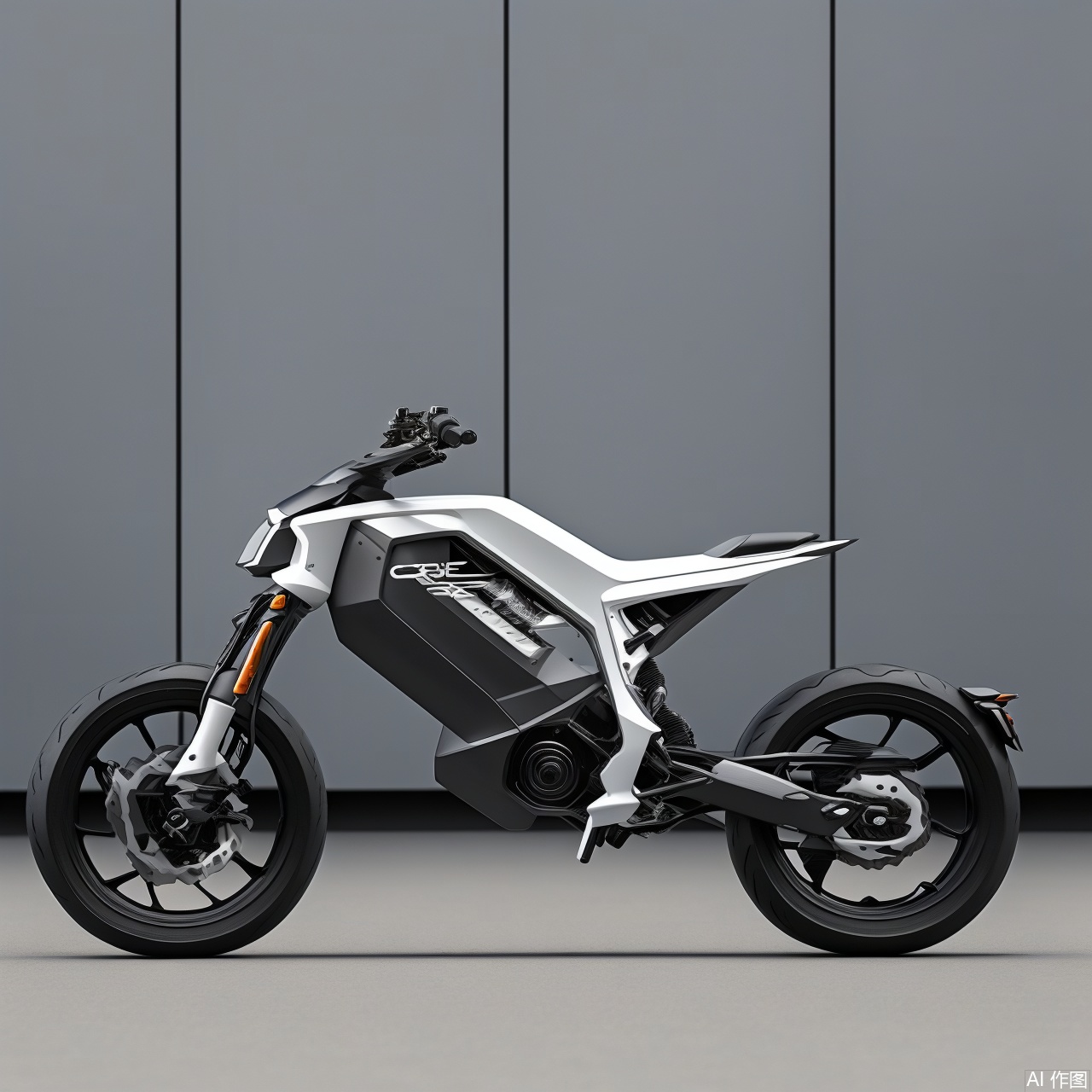  outdoors, no humans, ground vehicle, motor vehicle, car, road, vehicle focus, wheel,Realistic, 4k rendering, futuristic, sci-fi., Motorbike, Product Design Sketch,side view, product render, Motorbike Design, product design,product render,cardesign,Product design, A conceptual robot,sketch