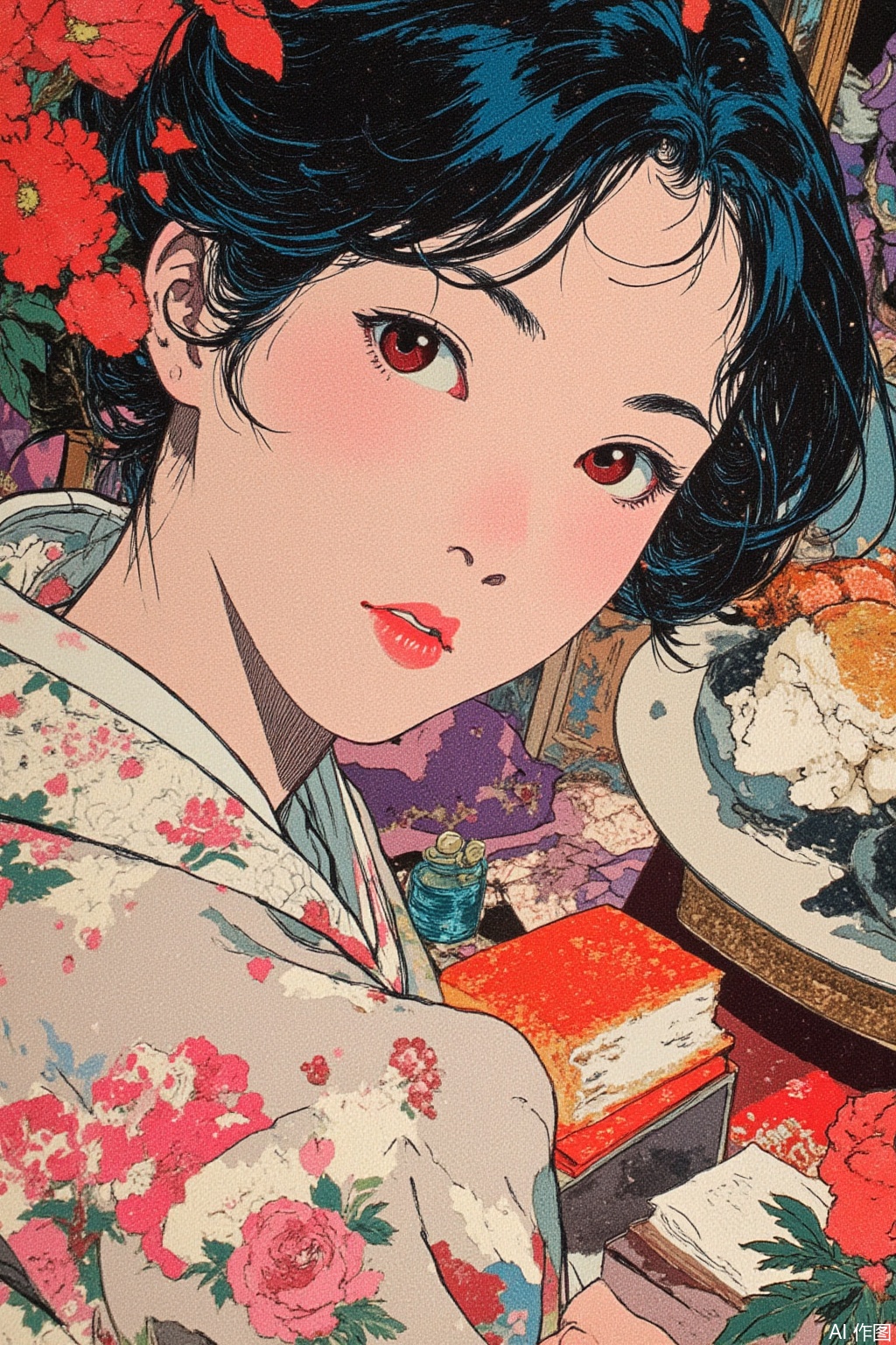 1girl,fsh,Ukiyo - e