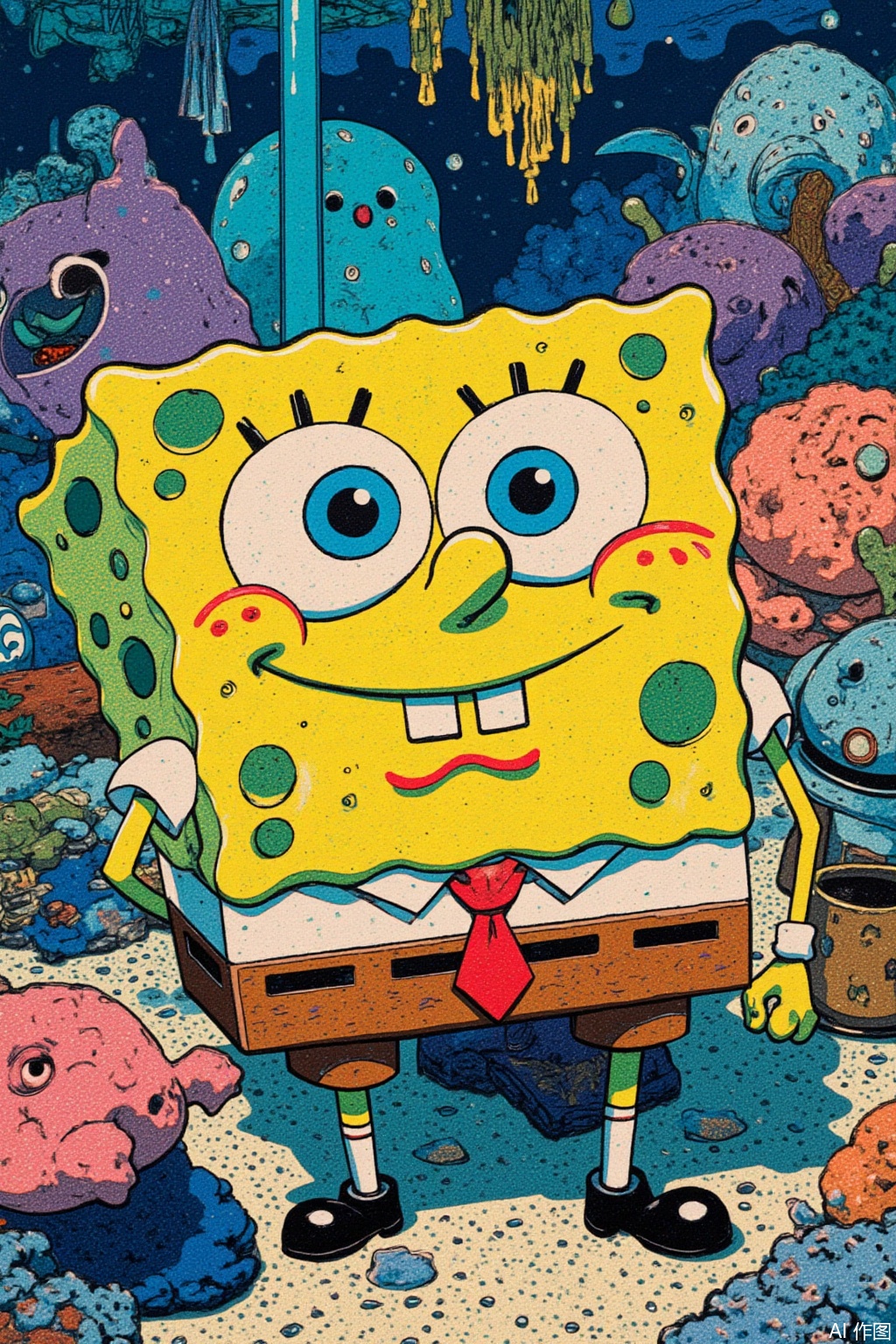 spongebob squarepants (character),,fsh,Ukiyo - e