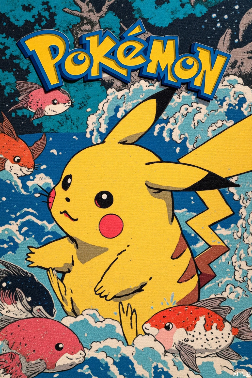pikachu,fsh,Ukiyo - e