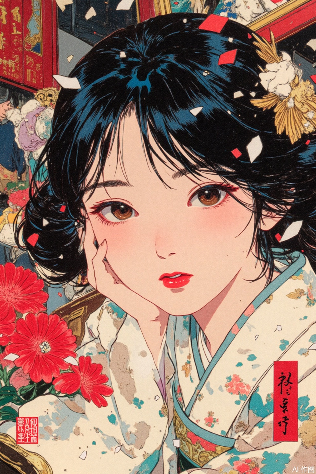 1girl,fsh,Ukiyo - e