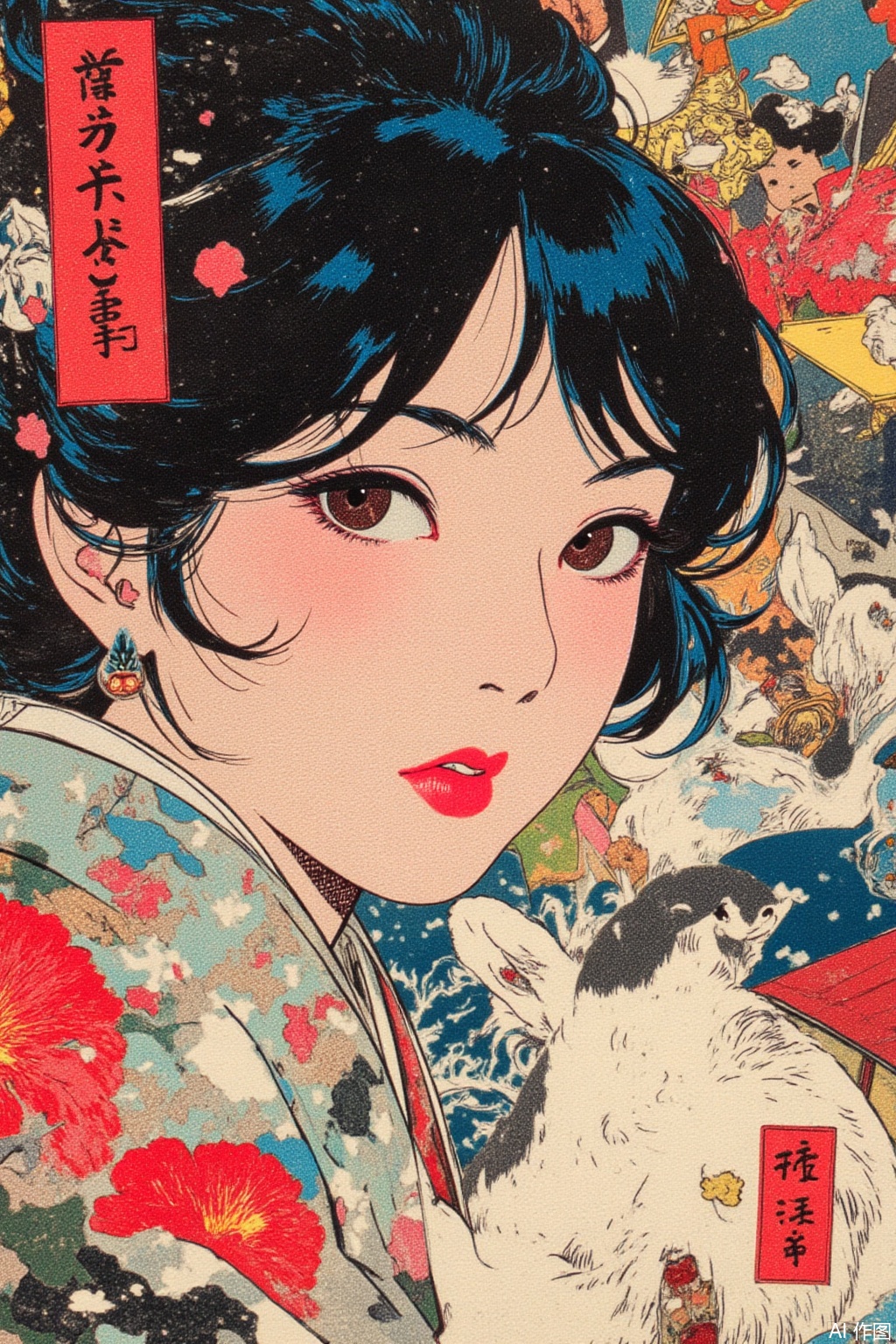 1girl,fsh,Ukiyo - e