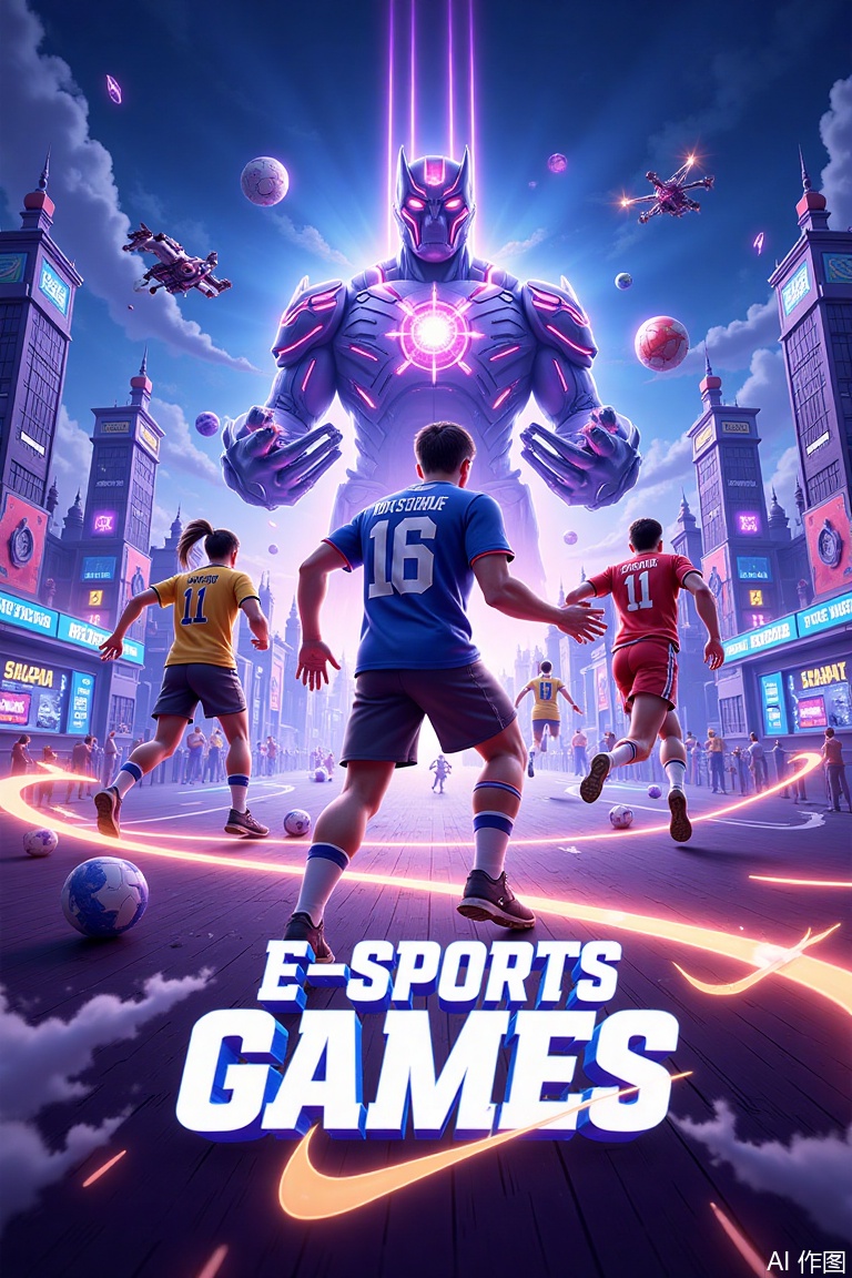 E-sports game poster design,