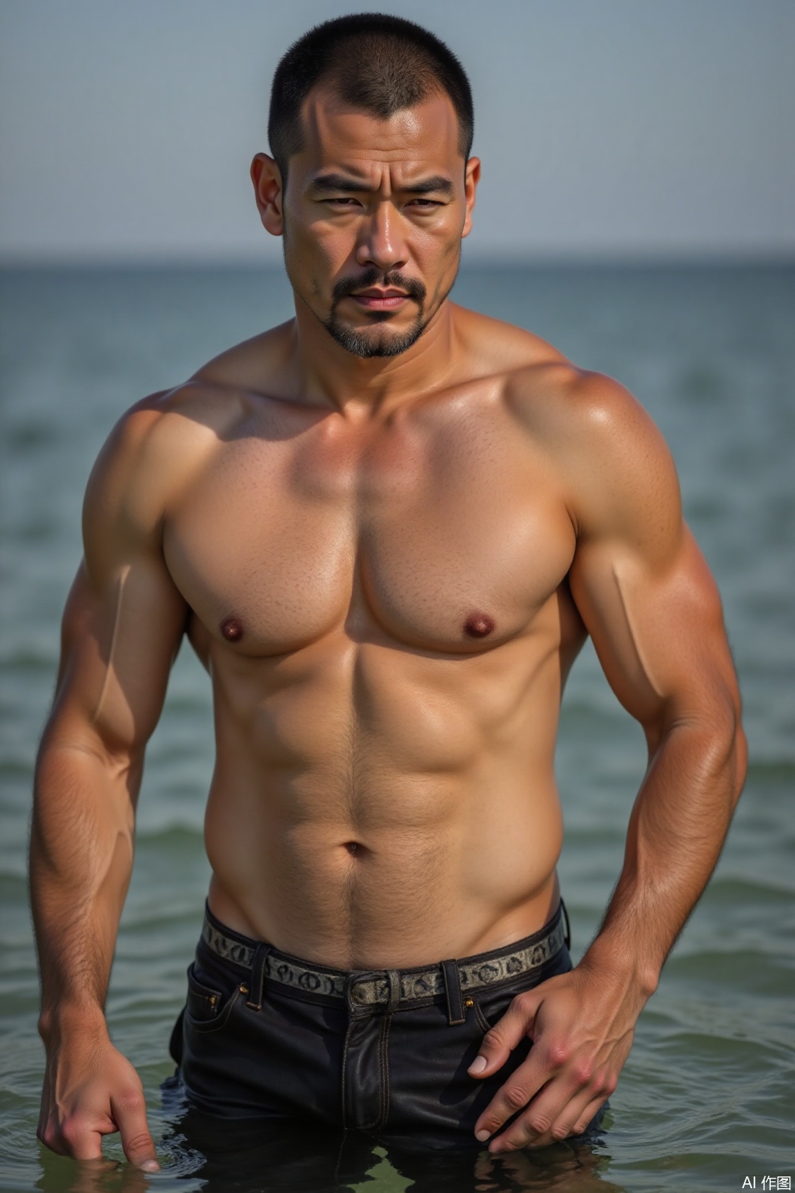 KYNR,
A man,topless, outside,
male_nipples,
