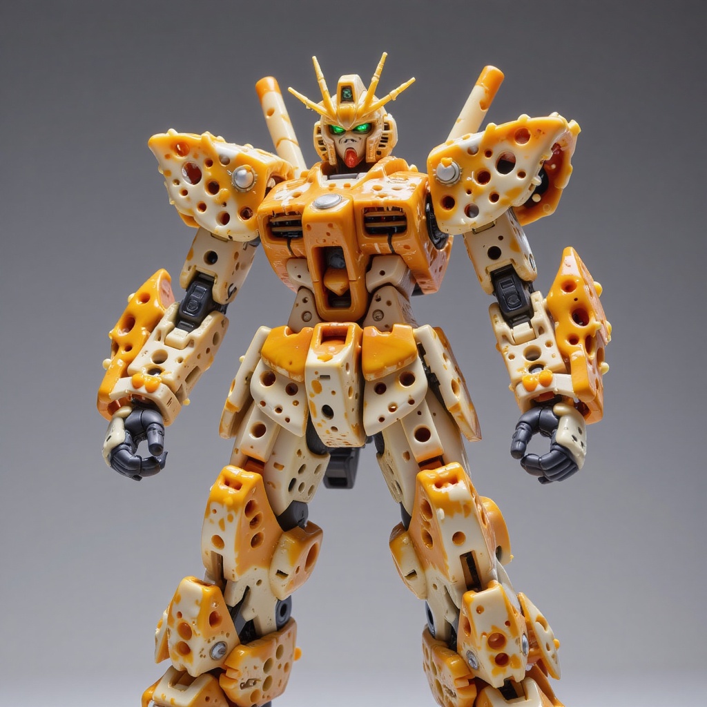 gundam robot,  made out cheeese,  aesthetic on Tensor.Art