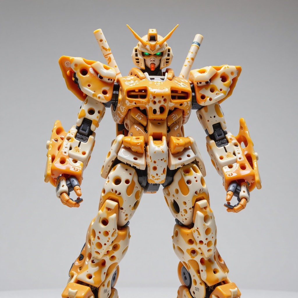 gundam robot,  made out cheeese,  aesthetic on Tensor.Art