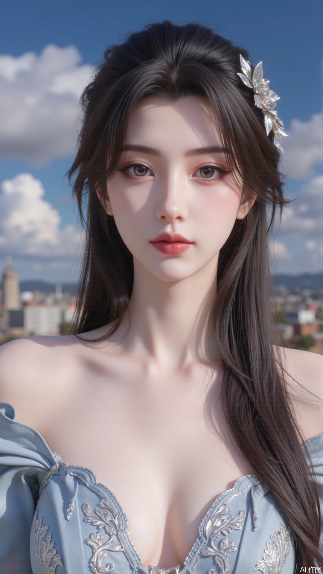 Very detailed face,  extremely detailed eyes and face,  blue eyes by Tim_Yi on Tensor.Art