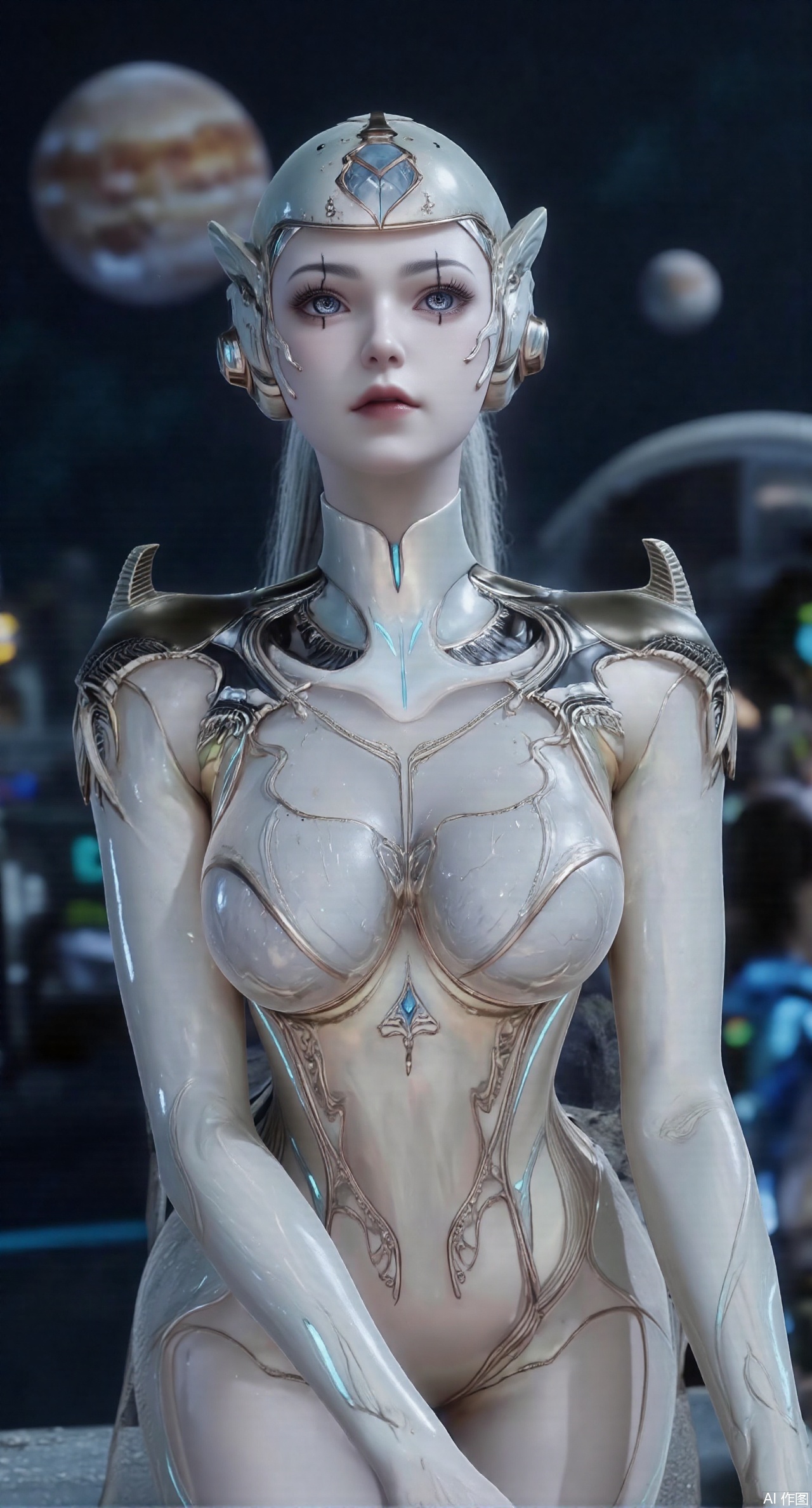 (masterpiece:1.2),best quality,absurdres,masterpiece,original,extremely detailed wallpaper,perfect lighting,1girl,solo,looking at viewer,(cowboy_shot:1.3),long hair,high heels,blurry background,depth of field,motion blur,crystal_earrings,headpiece,hair_tie,chest_jewel,gem,necklace,jewelry,in summer,day,outdoors,nature,(Space, planetary belt, Earth, , Mars, Jupiter, Saturn in the background:1.69),(huge breasts:2.99),(full breasts:2.99),,Xanmiaoyi,Xyunwangshu,XlishaoyinY,Xbaixue,XanmiaoyiY,Xxiuqiuhua,XbaiyuerongY,XyunyunX,XqingnvzongZM,Xjuzi,Xshangguanweier,XanmiaoyiXY,XyunyunXY,Xjiangziyue,Xmeining,Xweinina,Xlenhuan,Xbabata,Xhewanyuzhiyao,XzixiaY,Xyilinna,Xyinxuehou,Xpoyuhou