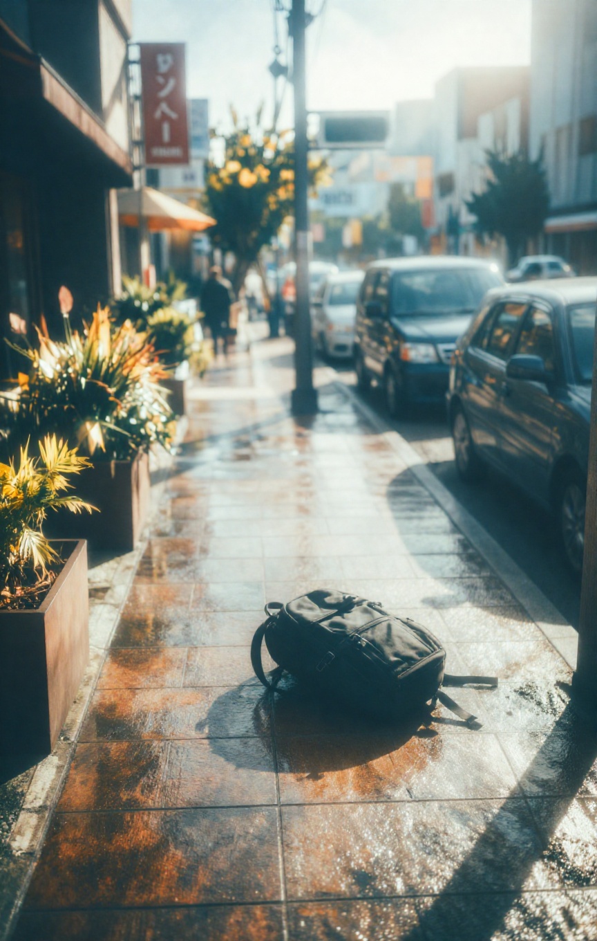 Bathed in bright ambient daylight appearing to come from the front and slightly above,  casting soft shadows beneath the l...
