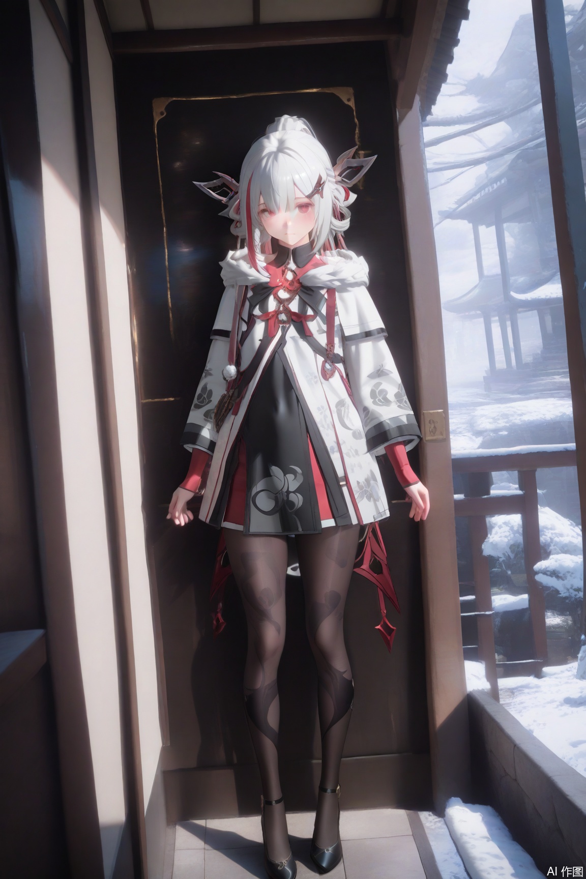 masterpiece,high quality,best quality,masterpiece,high quality,best quality,1girl,jly,full body,standing,viewed_from_behind