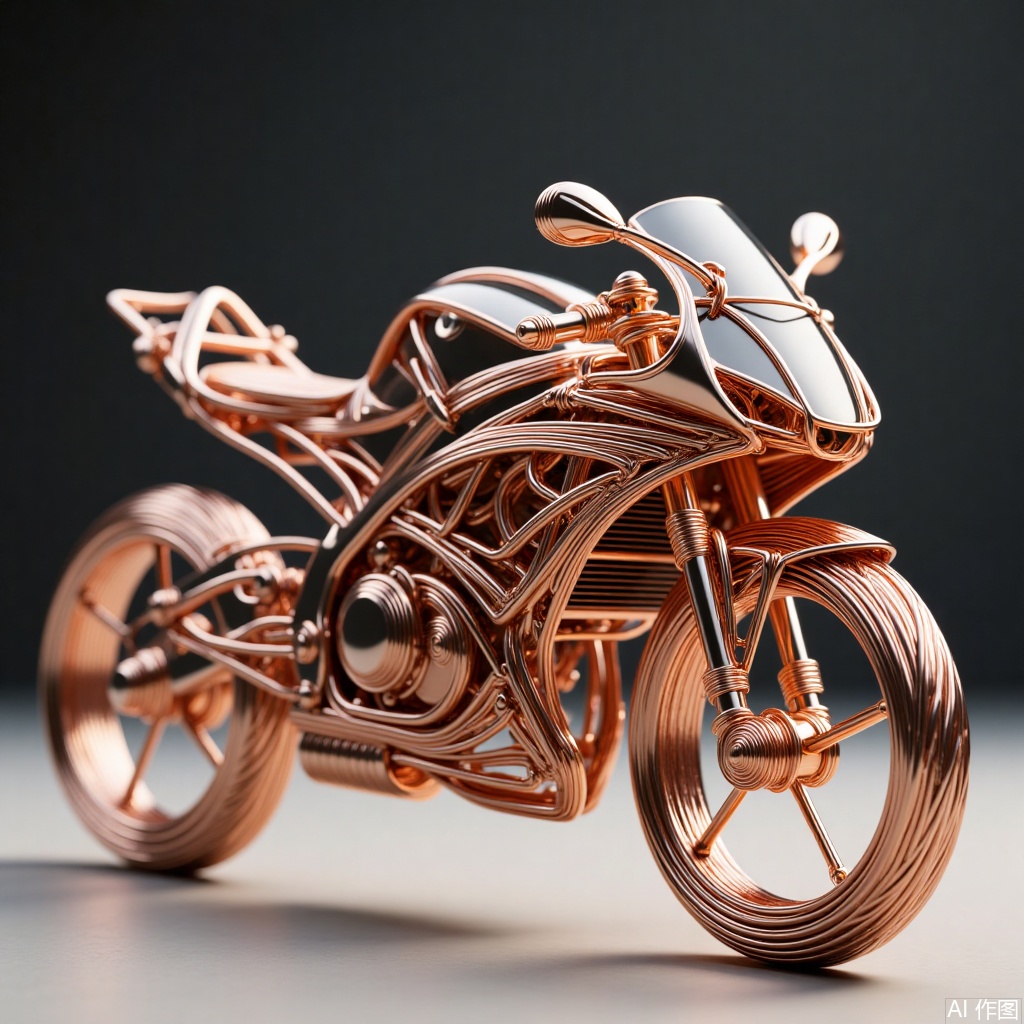 motorcycle,Copper wire handicrafts