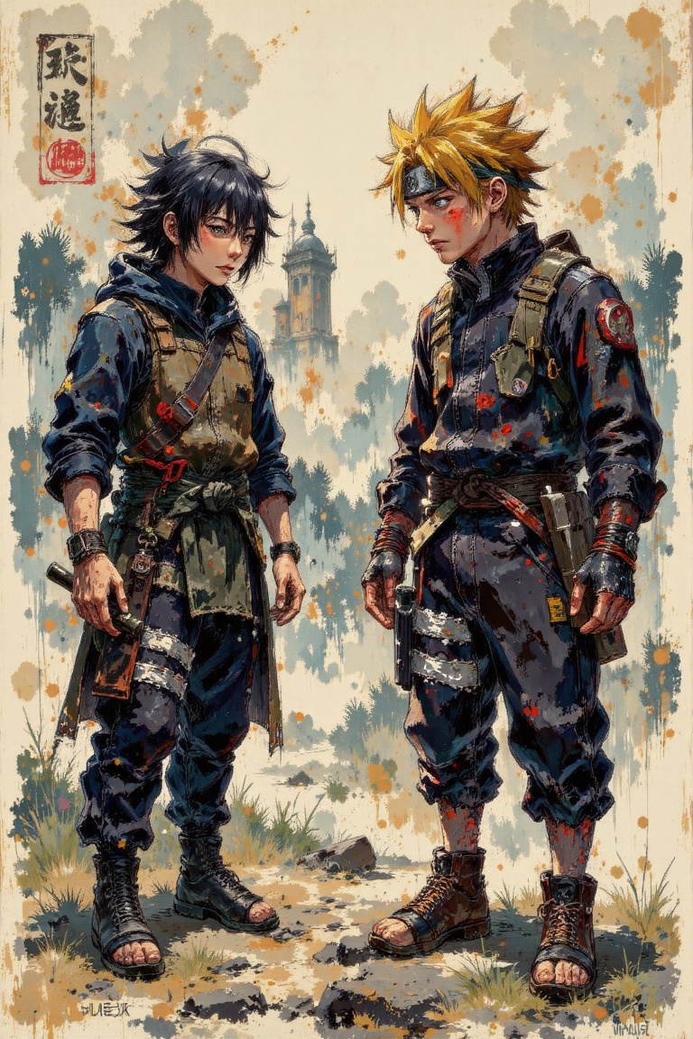 Naruto,  Paintings,  Vintage on Tensor.Art