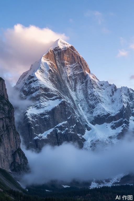 Exquisite scenery,
Between the clouds and mist, the towering peaks are like giant pillars that thrust into the sky. The steep rock walls are covered with gullies carved by time, and their sharp edges and corners are like sharp swords piercing the sky. The snow covered the peaks, shining with holy light in the sun, in sharp contrast with the indigo mountain. The mountain wind whistled past, wrapped in the clanging echo of sand and gravel hitting the rock walls. The clouds and mists in the valleys surging like horses galloping, showing the majestic beauty and majestic momentum of nature, which makes people both afraid and awe.