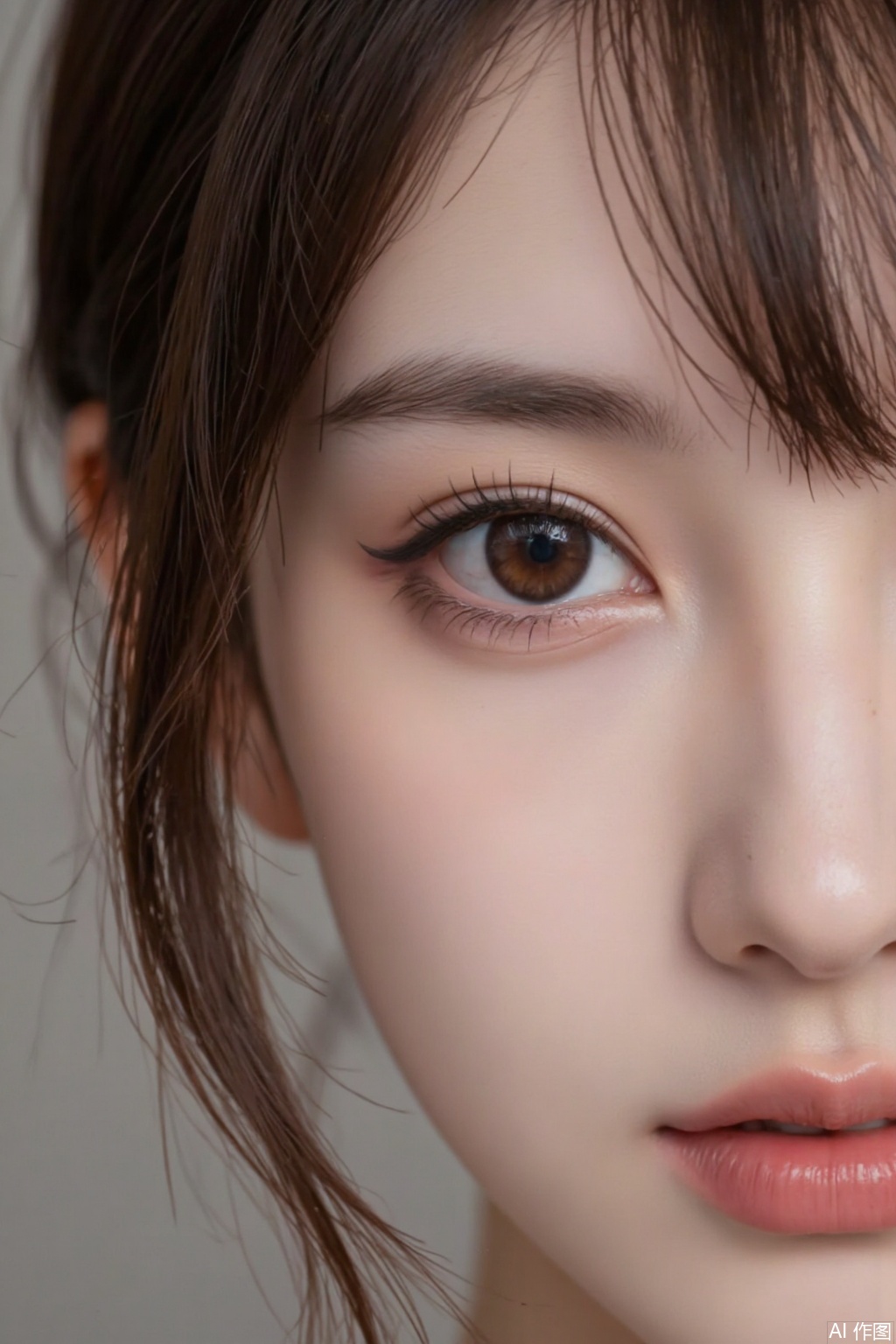 Ultra photoreal, Insane Details, 32K, Realistic, 1girl, real photo, eye closeup