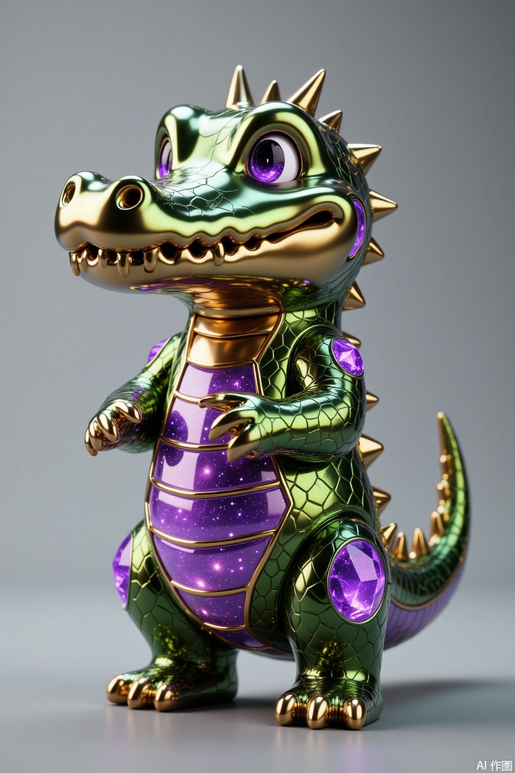 Metal paint, Cartoon, crocodile,