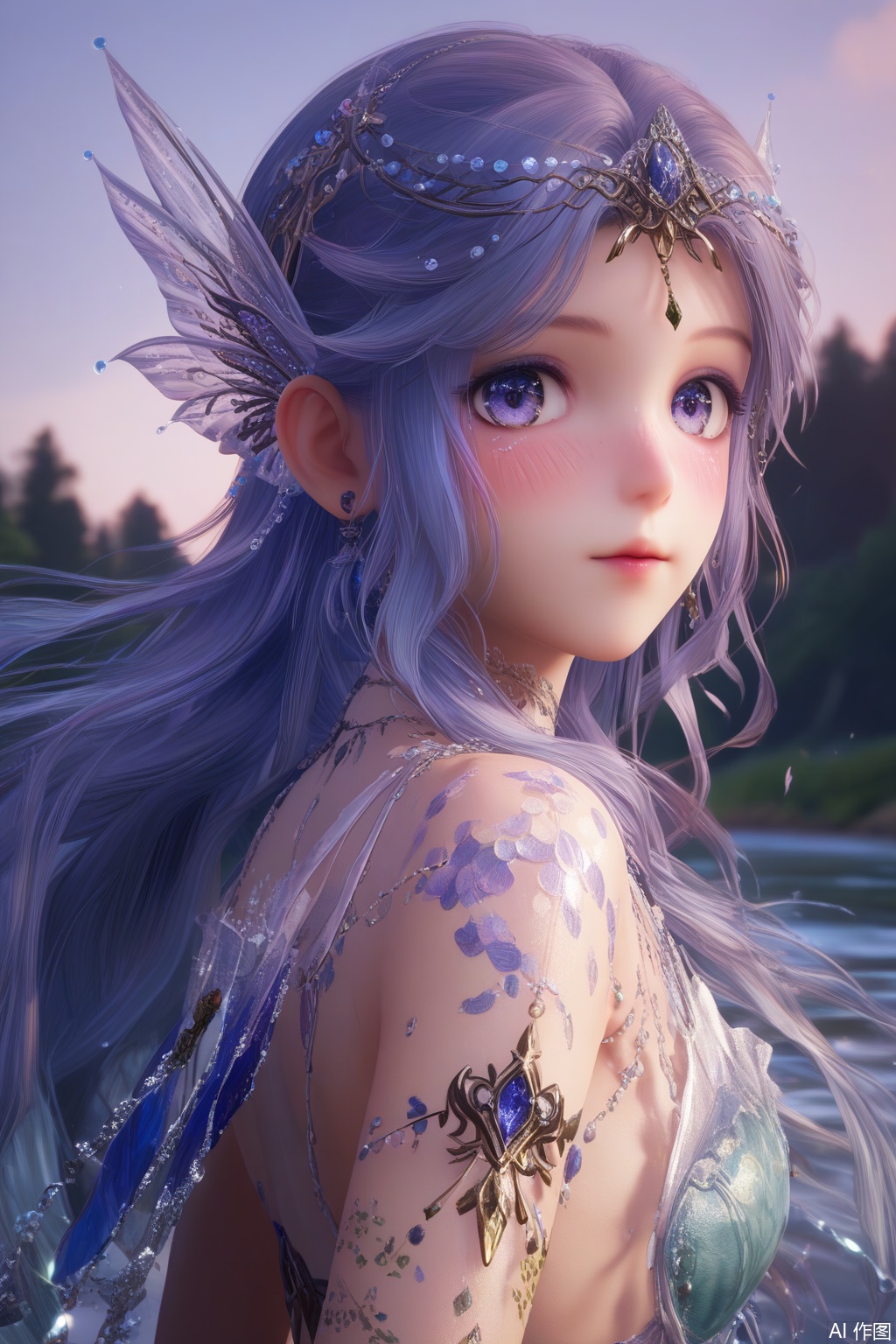 score_9,score_8_up,score_7_up,outdoors,lake,(in the water:1.2),upper body,
masterpiece,best quality,official art,extremely detailed CG unity 8k wallpaper,realistic,photorealistic,8k,ultra-detailed,(blush:1.2,),light blush:1.2,cowboy shot,
1girl