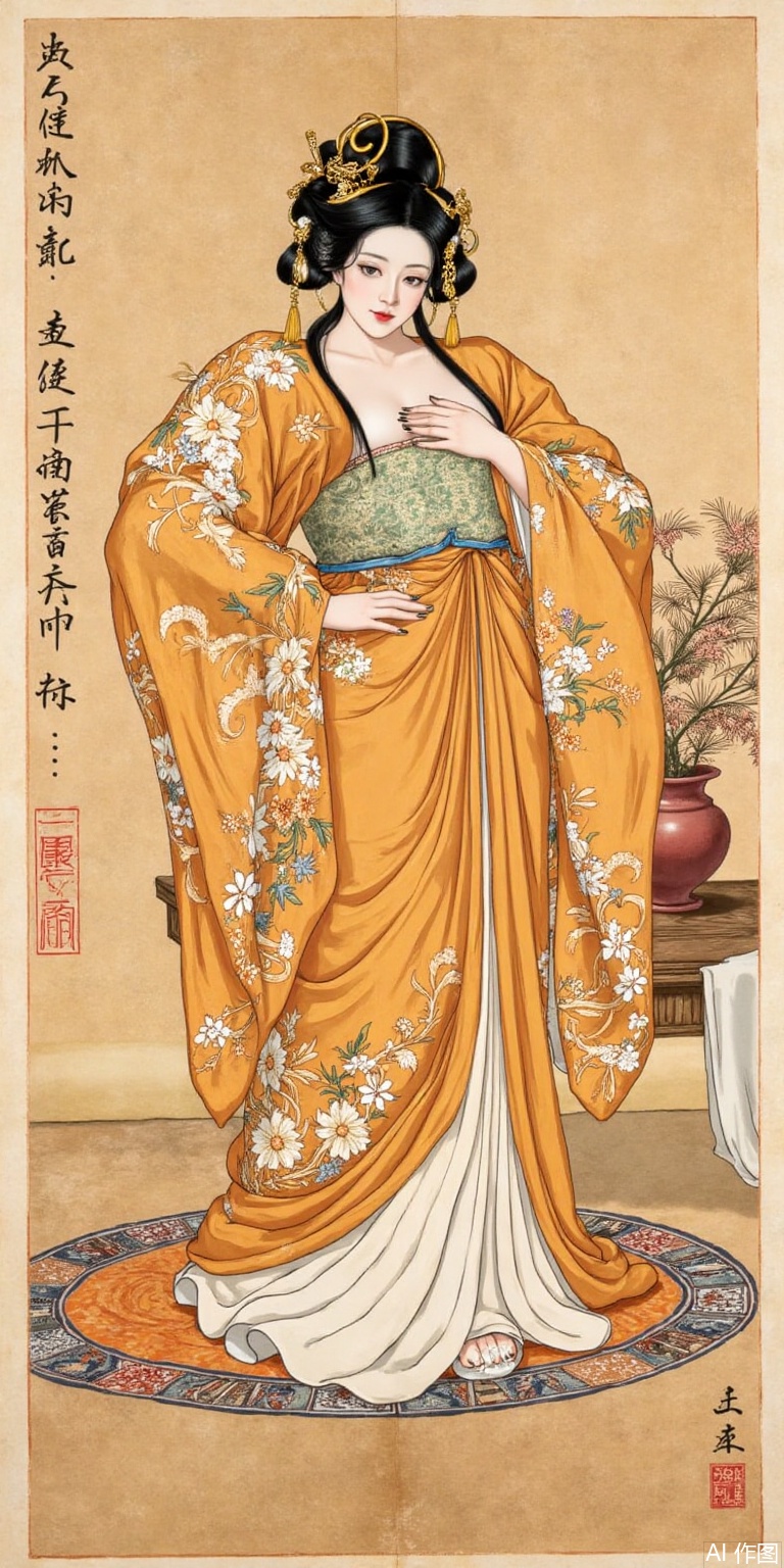 The layout of boudoirs and costumes of concubines in ancient China,