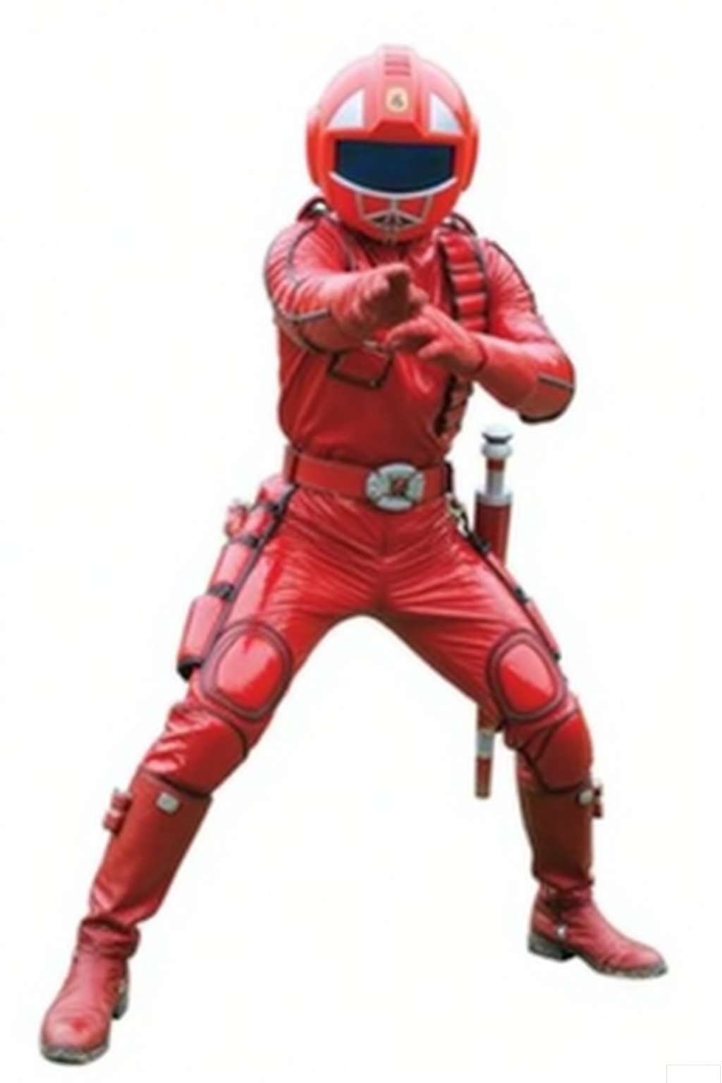 masterpiece, best quality,solo,(white background:1.2),simple background,
looking at viewer,kosei,cover,gun,armor,red theme,red gloves,bodysuit,logo,weapon,helmet