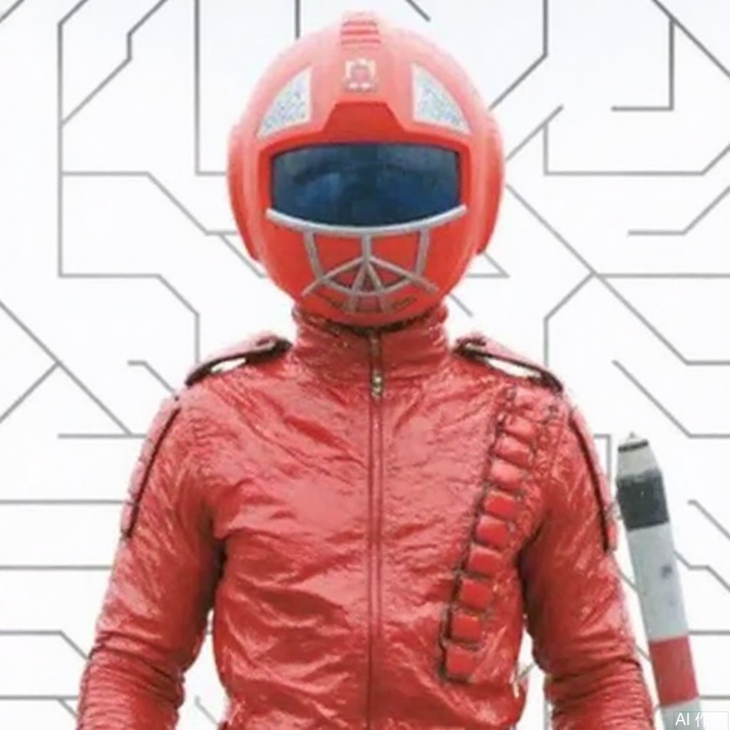 masterpiece, best quality,solo,(white background:1.2),simple background,
looking at viewer,kosei,cover,gun,armor,red theme,red gloves,bodysuit,logo,weapon,helmet