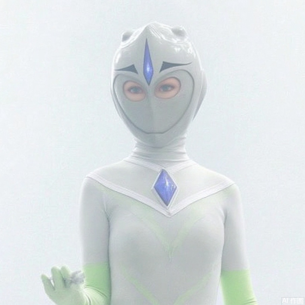 masterpiece, best quality,solo,(white background:1.2),simple background,
looking at viewer,white bodysuit,white gloves,legwear,gloves,boots,logo,cover,mask,plugsuit,gem,bodysuit,GREEN pattern on body,white tight-fitting,white footwear,helmet,leather suit,armor,latex,bodysuit,gloves,legwear,boots,cover,mask,plugsuit,armor,bodysuit,pattern on body,tight-fitting,tokusatsu,no humans,science fiction,hard mask,no smile,no eyes,no nose,rubber bodysuit with line,alien