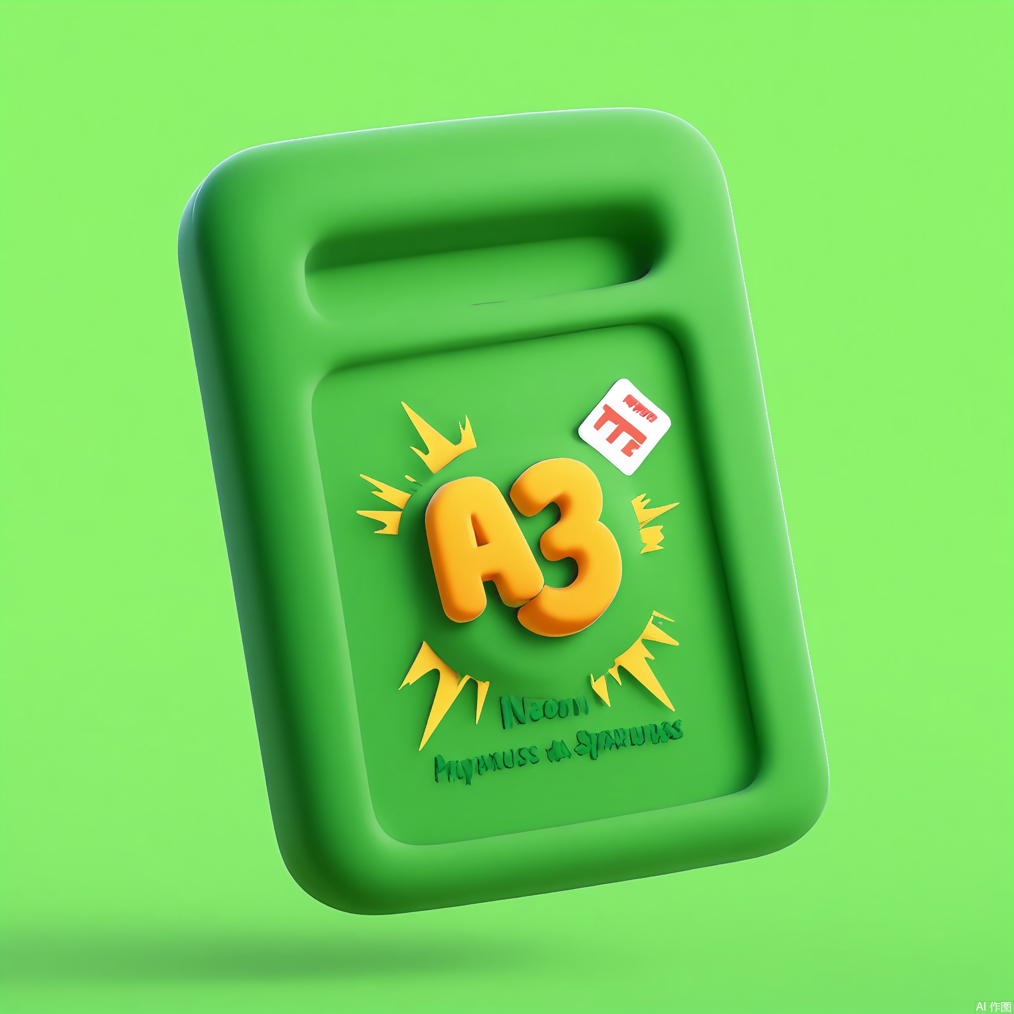 KTZG, A 3D-rendered cartoon price tag with a glossy orange body, neon-green "$" symbol, and a burst of starbursts. The tag is skewed dynamically, with a mint-green background.
