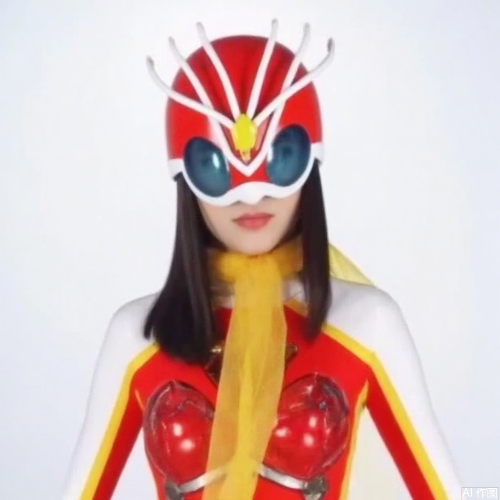 masterpiece, best quality,solo,(white background:1.2),simple background,
looking at viewer,skirt, high heel boots,belt,white footwear, white gloves, thighhighs, high heels, boots, gloves,armor,helmet,mask