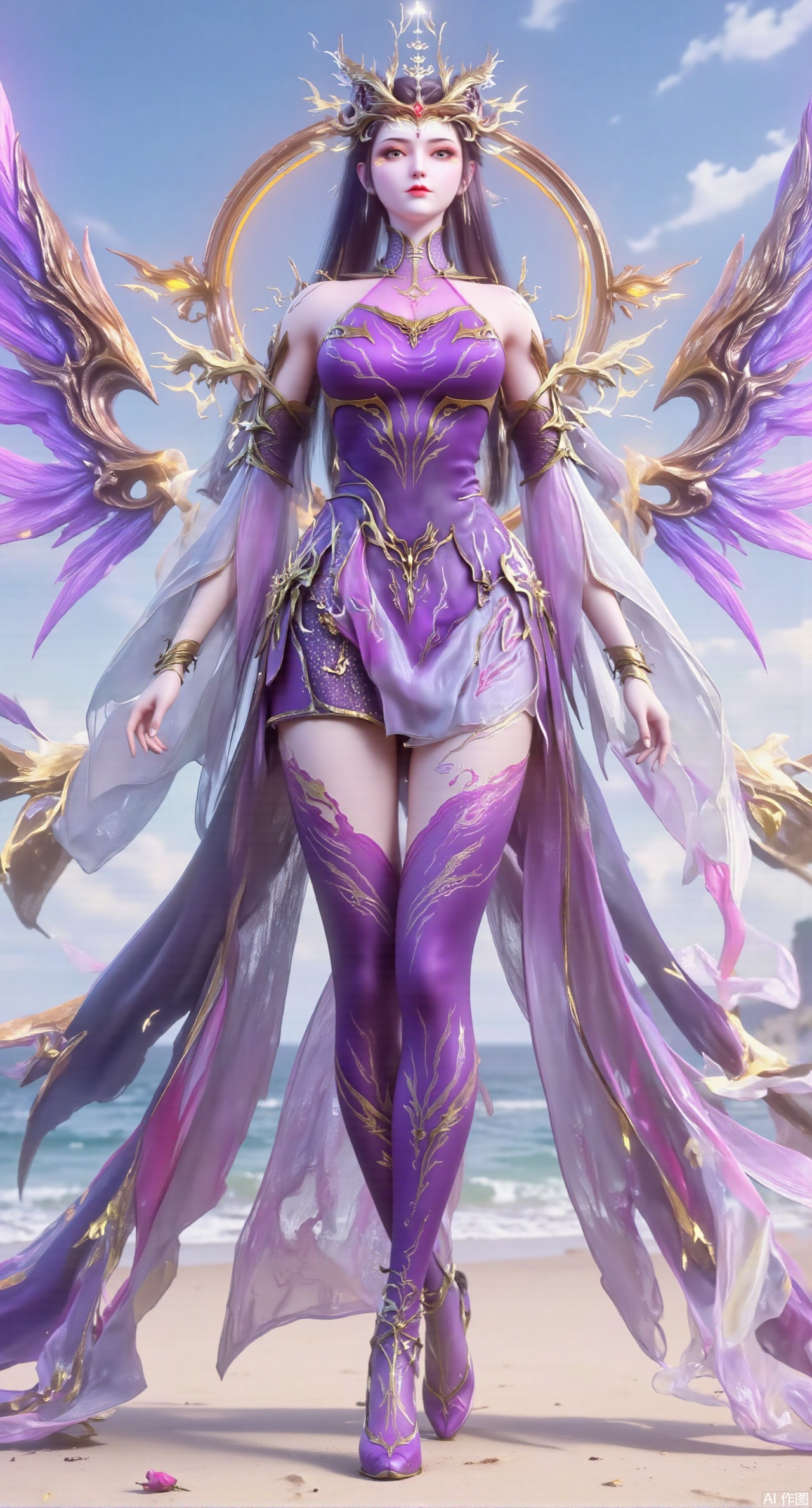 (masterpiece:1.2),best quality,3D animation,CG,absurdres,masterpiece,original,extremely detailed wallpaper,perfect lighting,(extremely detailed CG:1.2),1girl,solo,standing,(huge breasts:2.69),(full breasts:2.59),,looking at viewer,(cowboy_shot:1.1),long hair,high heels,blurry background,depth of field,motion blur,long dress,china_dress,chinese_style,bare shouders,crystal_earrings,headpiece,hair_tie,chest_jewel,gem,necklace,jewelry,in summer,day,outdoors,nature,sea,(rose,beach:1.49),(huge breasts:2.99),(full breasts:2.99),(very long legs,Diamond-studded high heels:1.5),XlimuwanJCB,XcaiyunK,Xxueliu,XjiangchenY,XyouqianxueK